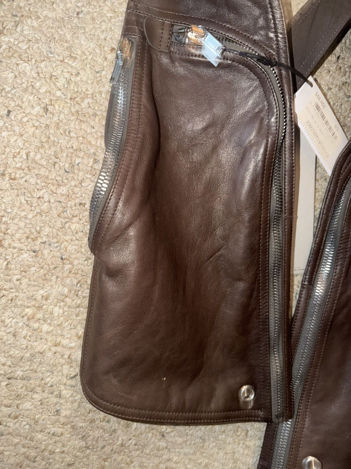 Rick Owens Rick Owens Brown Bauhaus Vest Size 50 Size US M / EU 48-50 / 2 - 5 Thumbnail