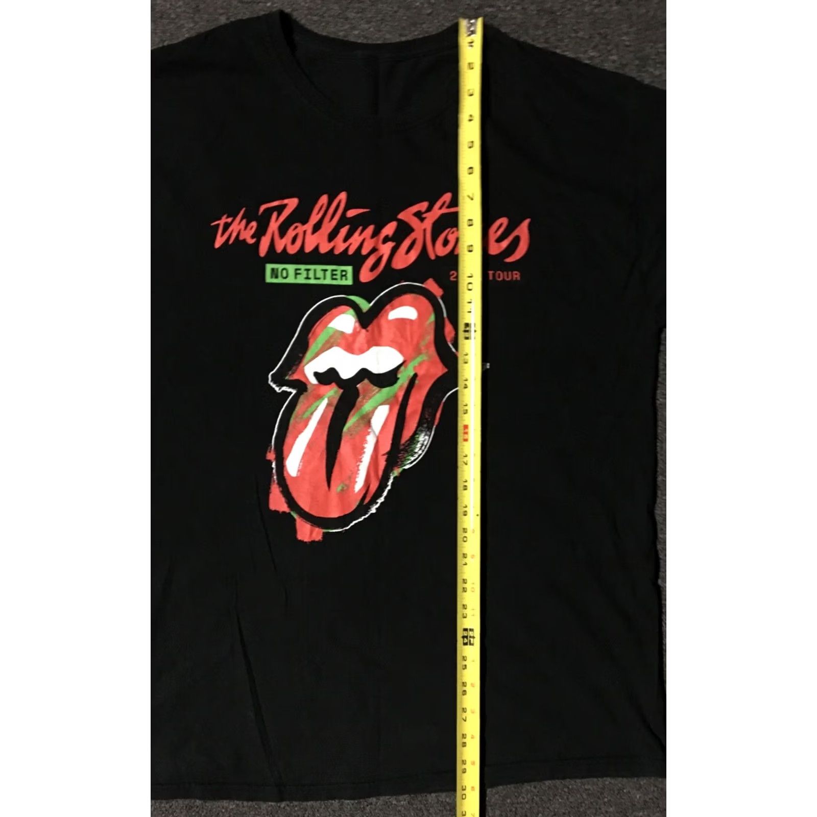Vintage VINTAGE The Rolling Stones Shirt XL Black Rock 80s 90s Concert Tour Band Graphic Tee Mens Size US XL / EU 56 / 4 - 6 Thumbnail