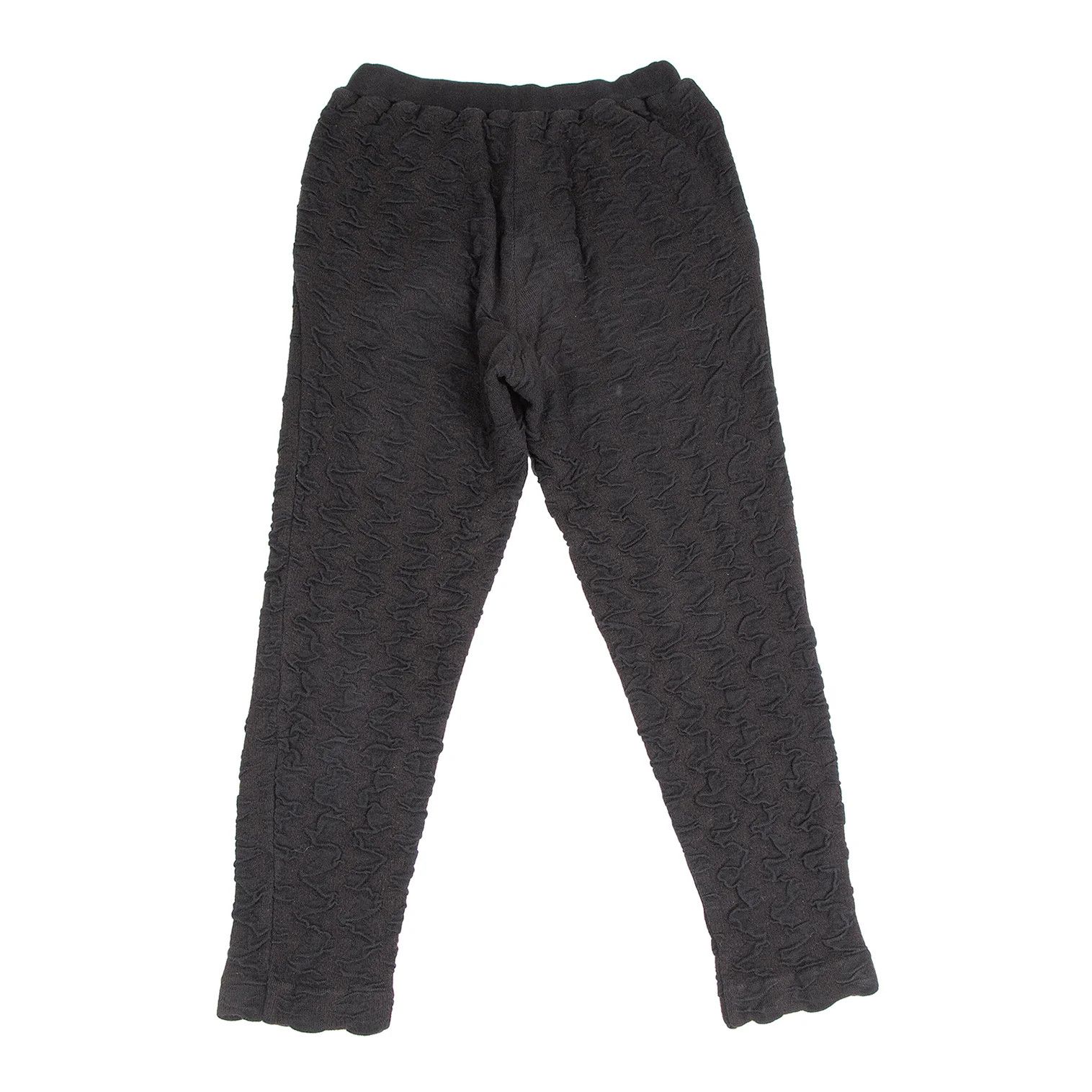 Issey Miyake Cotton-Wool Ripple Easy Pants in Dark Brown/Black, Size S Size US 36 / EU 52 - 8 Thumbnail