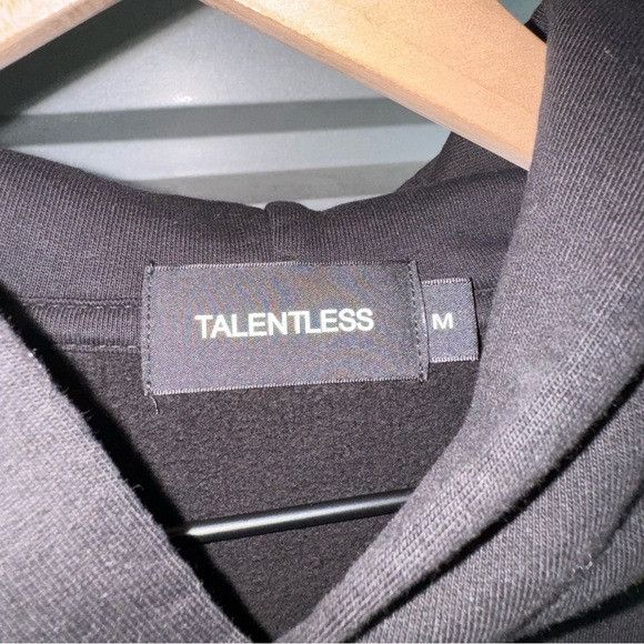 Designer × Talentless NEW TALENTLESS MENS HEAVYWEIGHT BLACK HOODIE SZ MEDIUM M Size US M / EU 48-50 / 2 - 5 Thumbnail