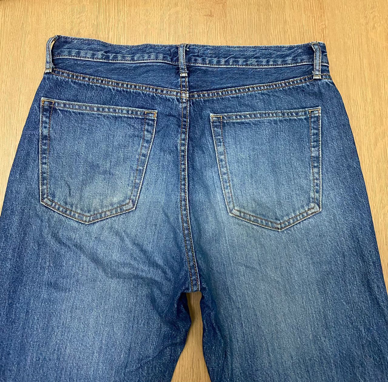 Japanese Brand 💥 Vintage Uniqlo Jeans Straight Distressed Denim Jeans Size US 32 / EU 48 - 9 Thumbnail