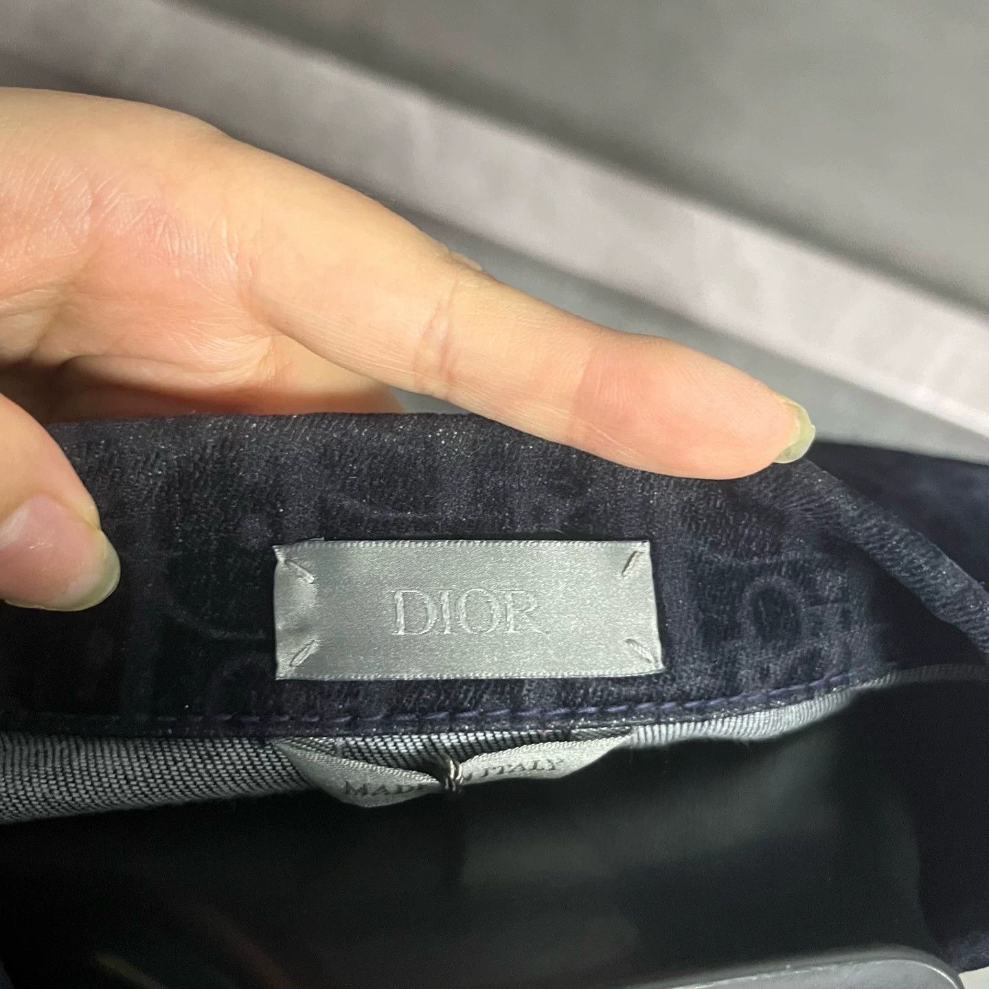Dior Dior Blue Logo Print Long-Sleeve Shirt Size US M / EU 48-50 / 2 - 3 Thumbnail