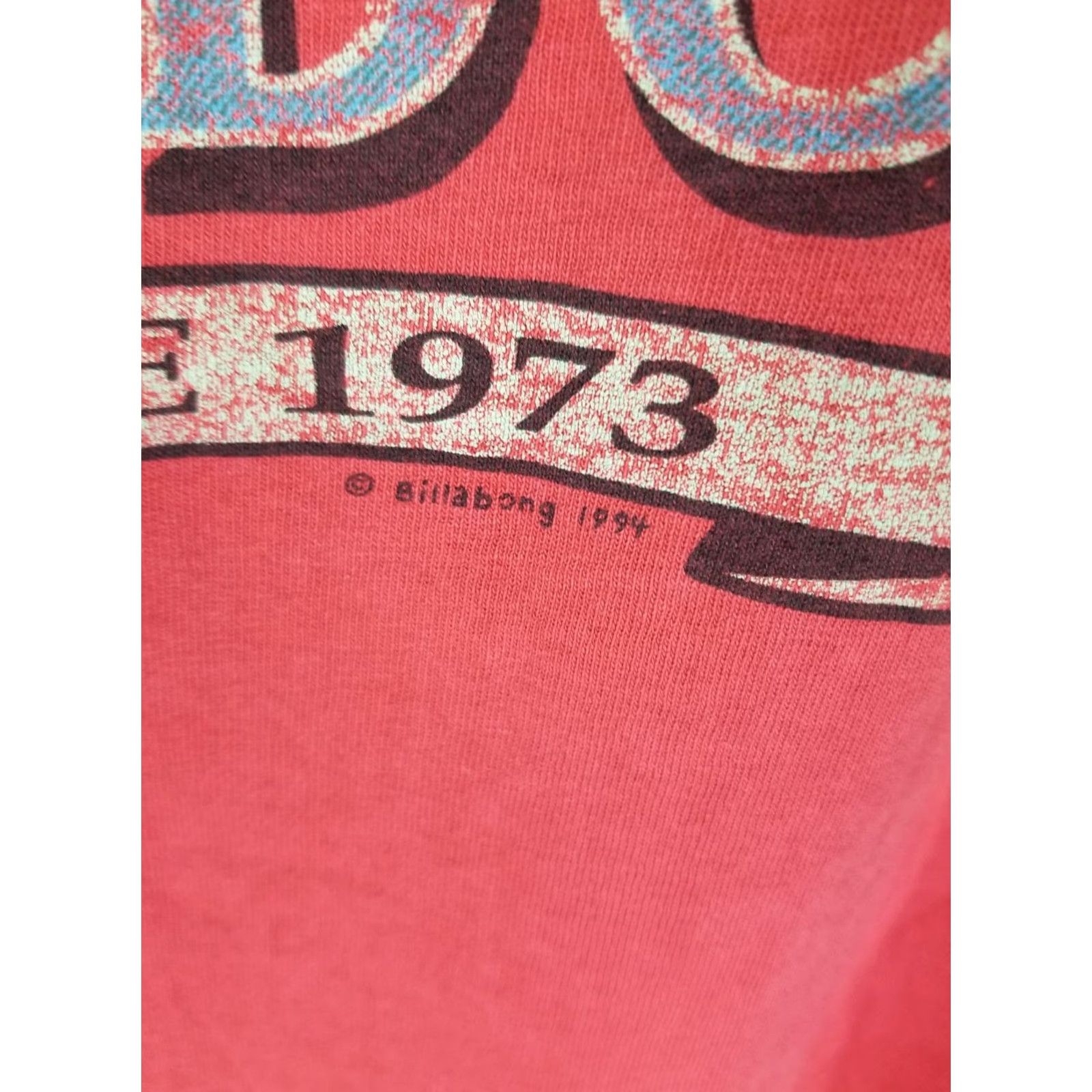 Billabong VINTAGE BILLABONG T-SHIRT SURFING RED SINGLE STITCH SZ LARGE SIZE L MEN Short Sleeve Round Neck 94' Size US L / EU 52-54 / 3 - 8 Thumbnail