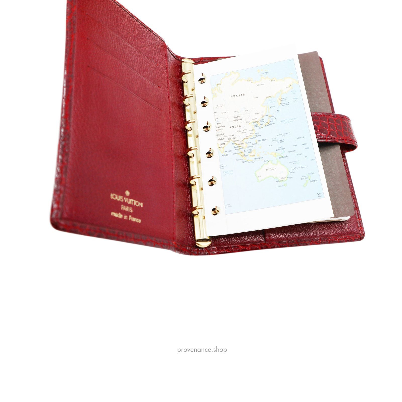 Louis Vuitton 🔴Louis Vuitton Agenda Fonctionnel PM - Alligator Rubis Size ONE SIZE - 10 Thumbnail