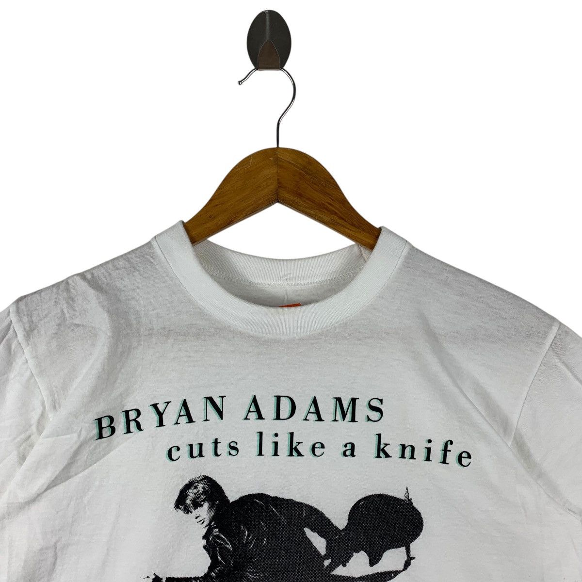 Band Tees × Vintage Vintage BRYAN ADAMS cuts like a knife album promo tee Size US S / EU 44-46 / 1 - 2 Thumbnail