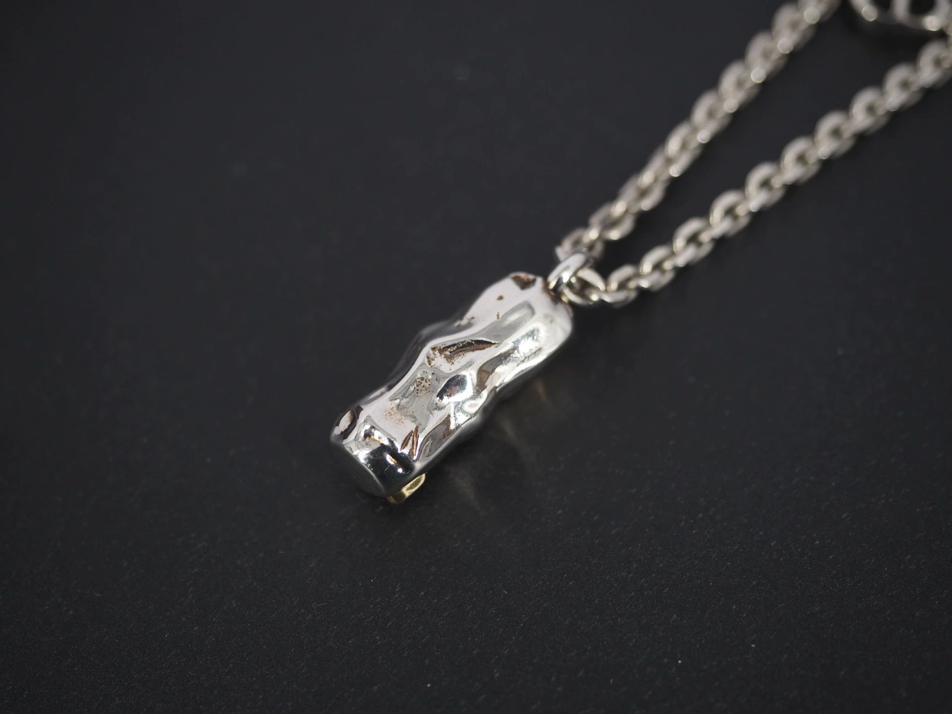 Dior Dior Silver Tote Pendant Necklace Size ONE SIZE - 2 Thumbnail