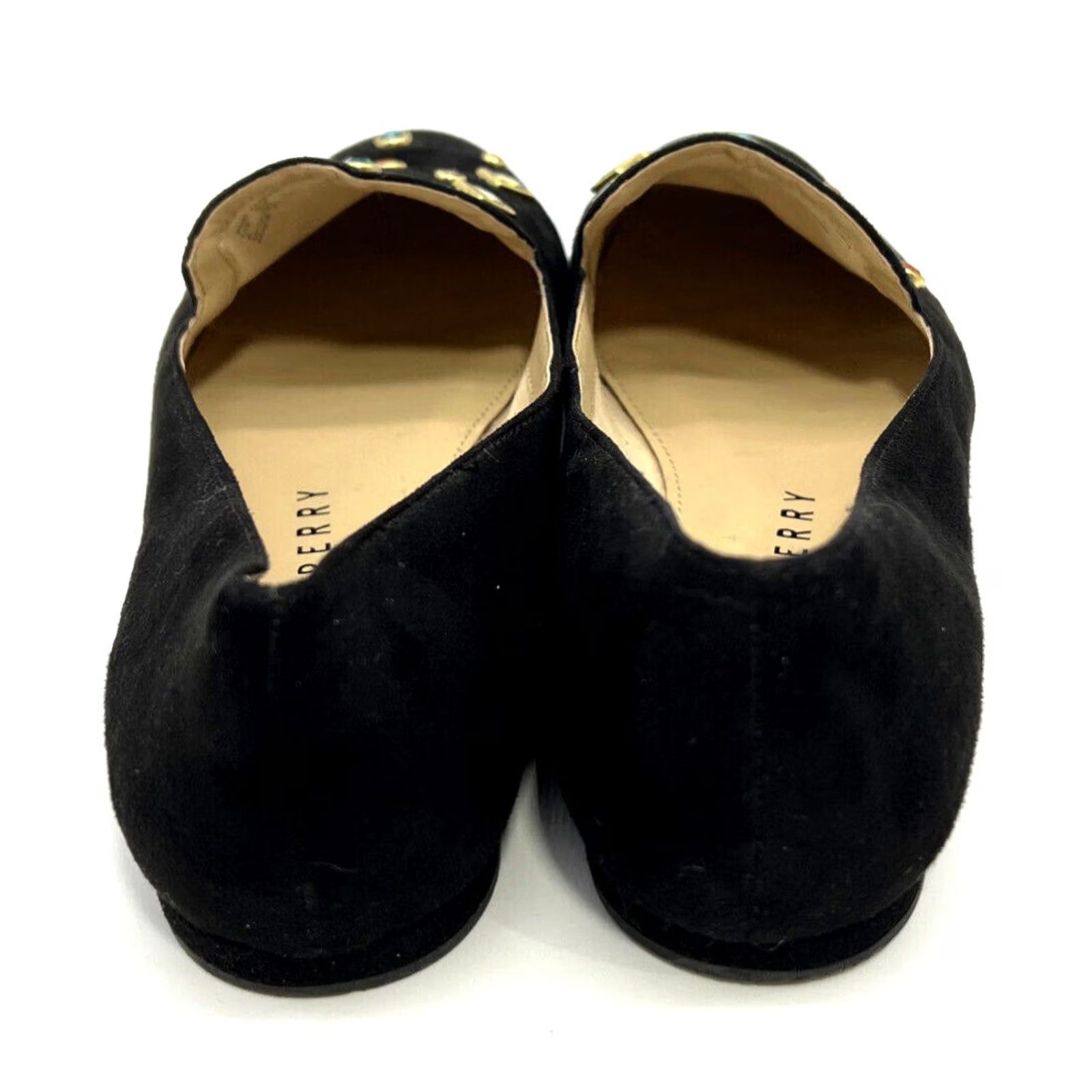 Vintage Katy Perry Womens Loafer Slip On Flat Black 8 Jewel Embellished The Turner Fabric Womens Shoes Size US 8 / IT 38 - 4 Thumbnail