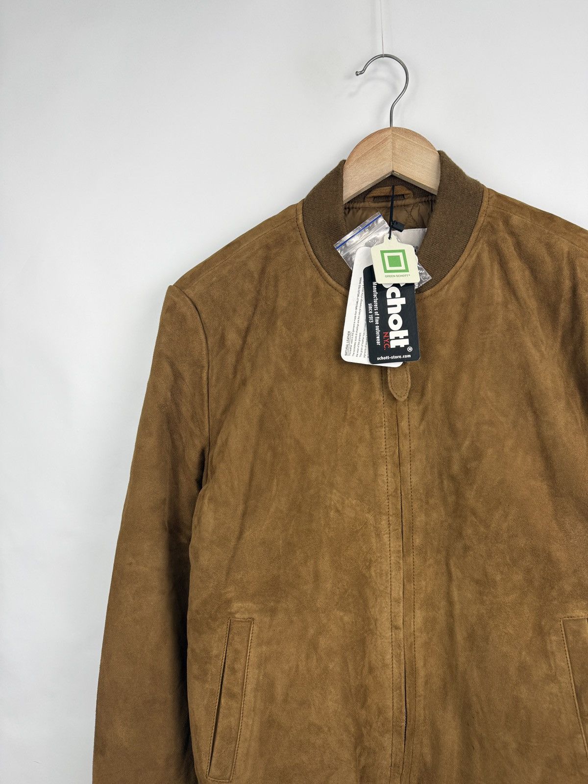 Schott 🇺🇸 NEW❗️Schott NYC Suede Leather Bomber Jacket Rust Rare Retro Size US M / EU 48-50 / 2 - 11 Thumbnail