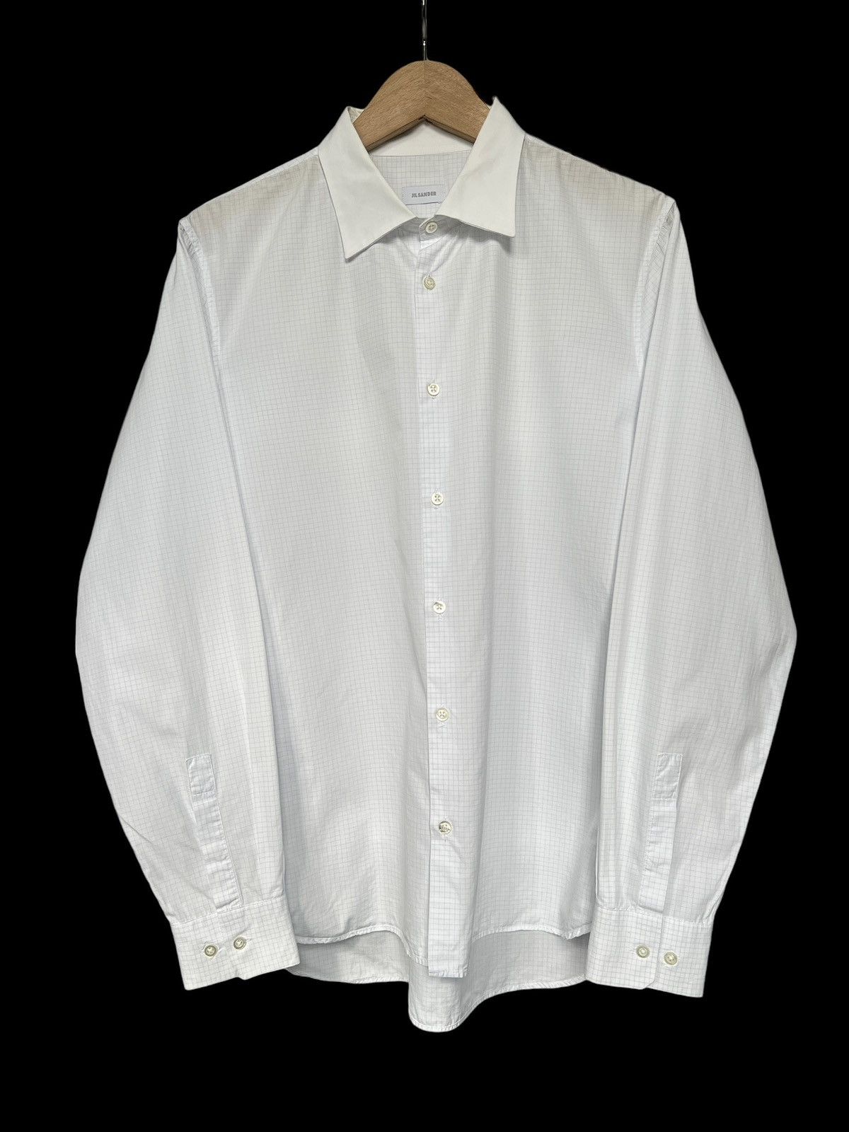 Jil Sander Jil Sander Blue Squares Button Up Shirt Size US M / EU 48-50 / 2 - 1 Thumbnail