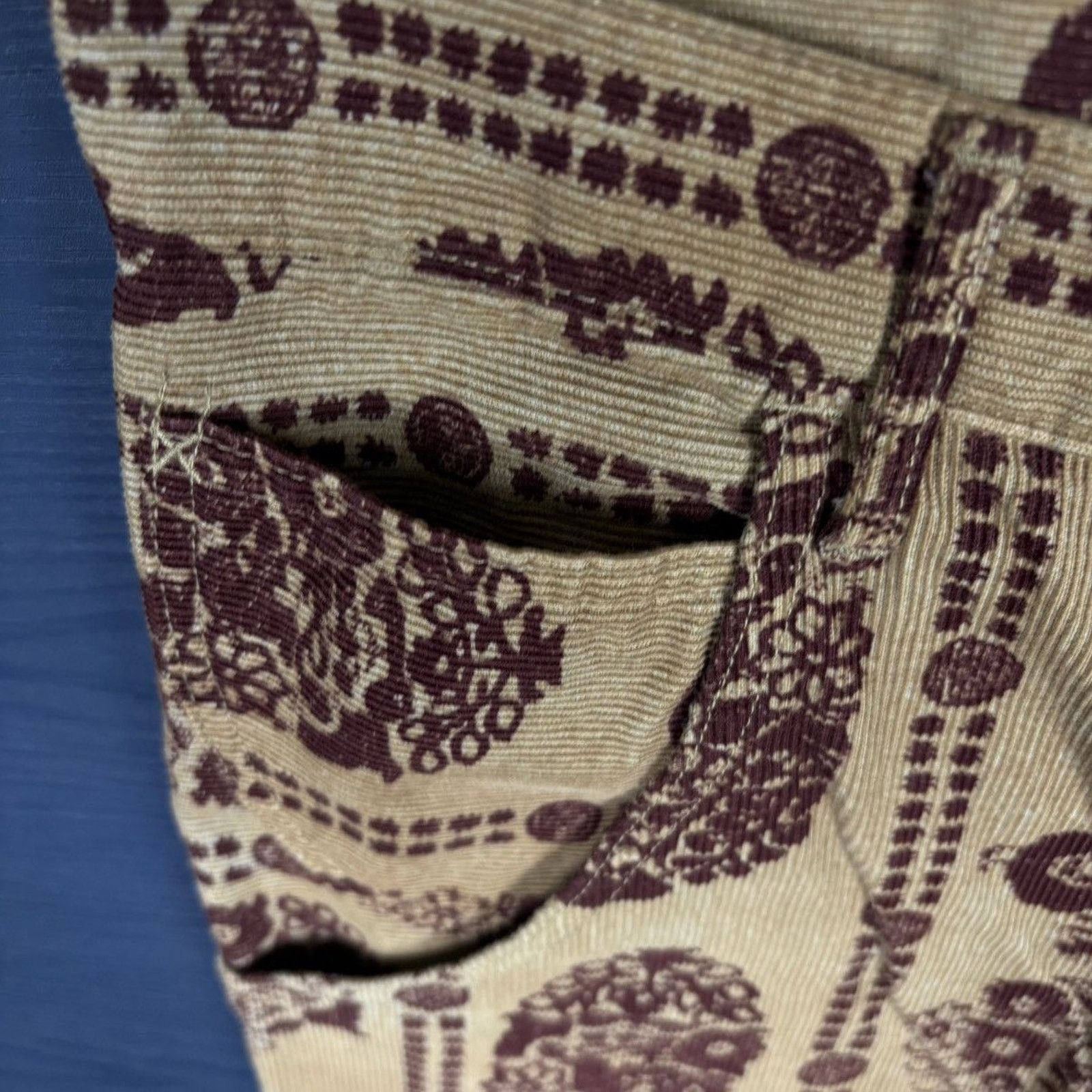 Japanese Brand × Kapital × Kapital Kountry 🇯🇵KAPITAL PAISLEY CORDUROY PANTS Size US 30 / EU 46 - 4 Thumbnail