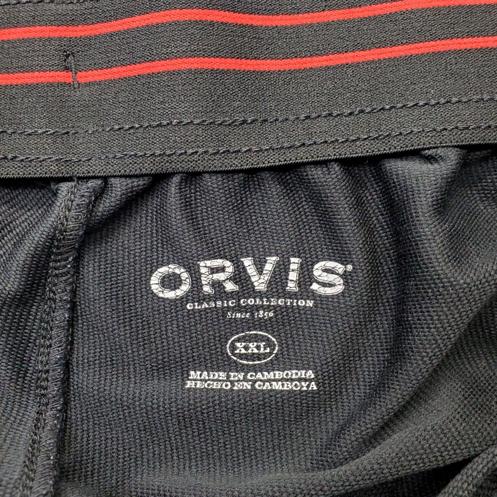Orvis Orvis Black Mens XXL Classic Sweatpants Stretch Athletic Fit Elastic Waistband Sweatpants Size US 39 - 7 Thumbnail