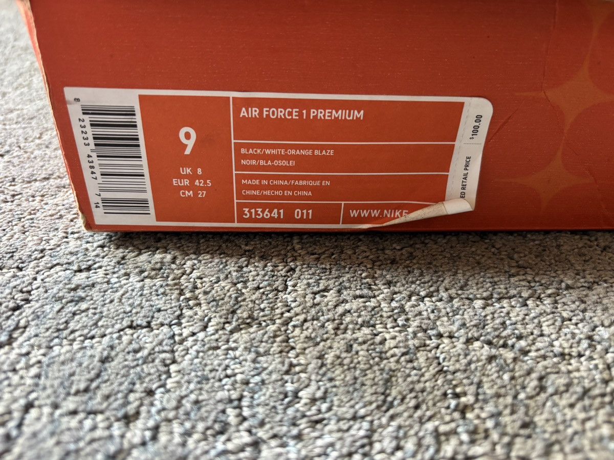 Nike Nike Air Force 1 Premium Halloween 2006 Black/White-Orange Size US 9 / EU 42 - 13 Thumbnail