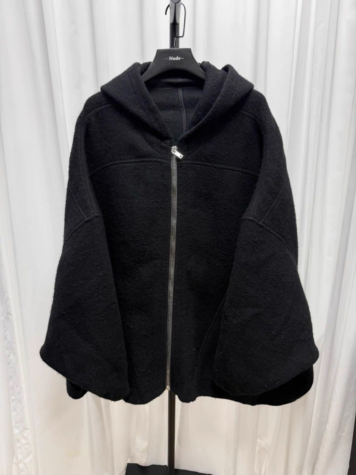 Pre-owned Rick Owens X Rick Owens Drkshdw Rick Owens Mainline Super Oversized Zip-up Hoodie
