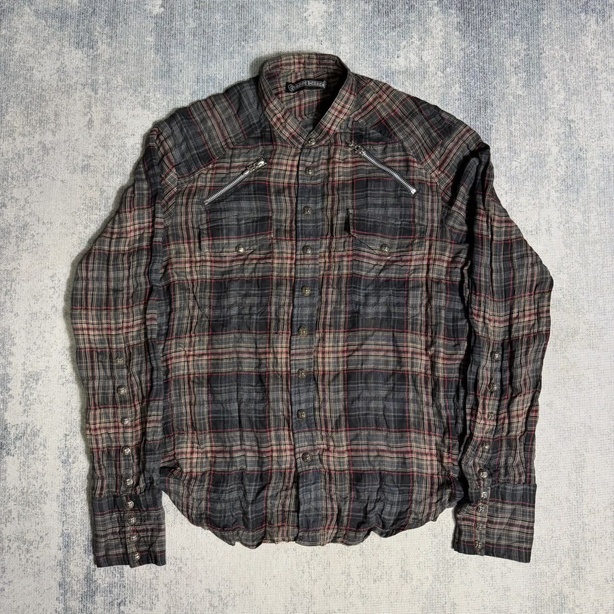 Chrome Hearts Chrome Hearts Easy Rider Flannel Shirt Size US S / EU 44-46 / 1 - 3 Thumbnail