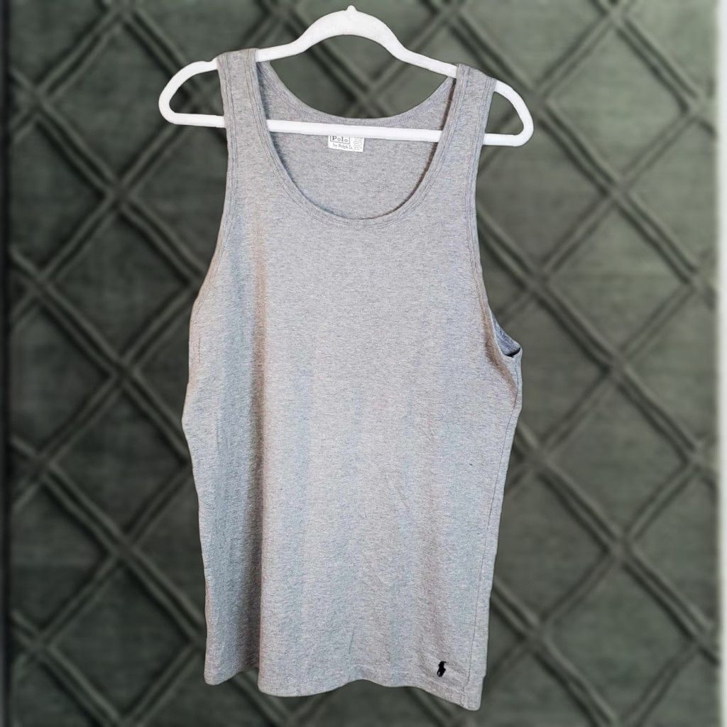 Polo Ralph Lauren VINTAGE Polo By Ralph Lauren Tank Top XL Womens Gray Tank XL Women Size XL / US 12-14 / IT 48-50 - 1 Thumbnail