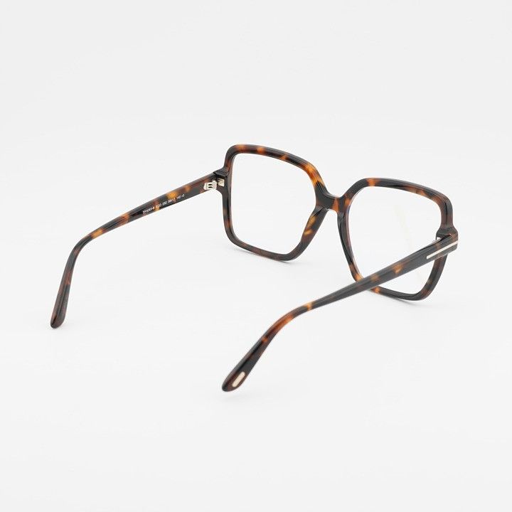 Tom Ford Tom Ford FT6063-B 052 Eyeglasses Havana 56mm Square Frame Size ONE SIZE - 4 Thumbnail