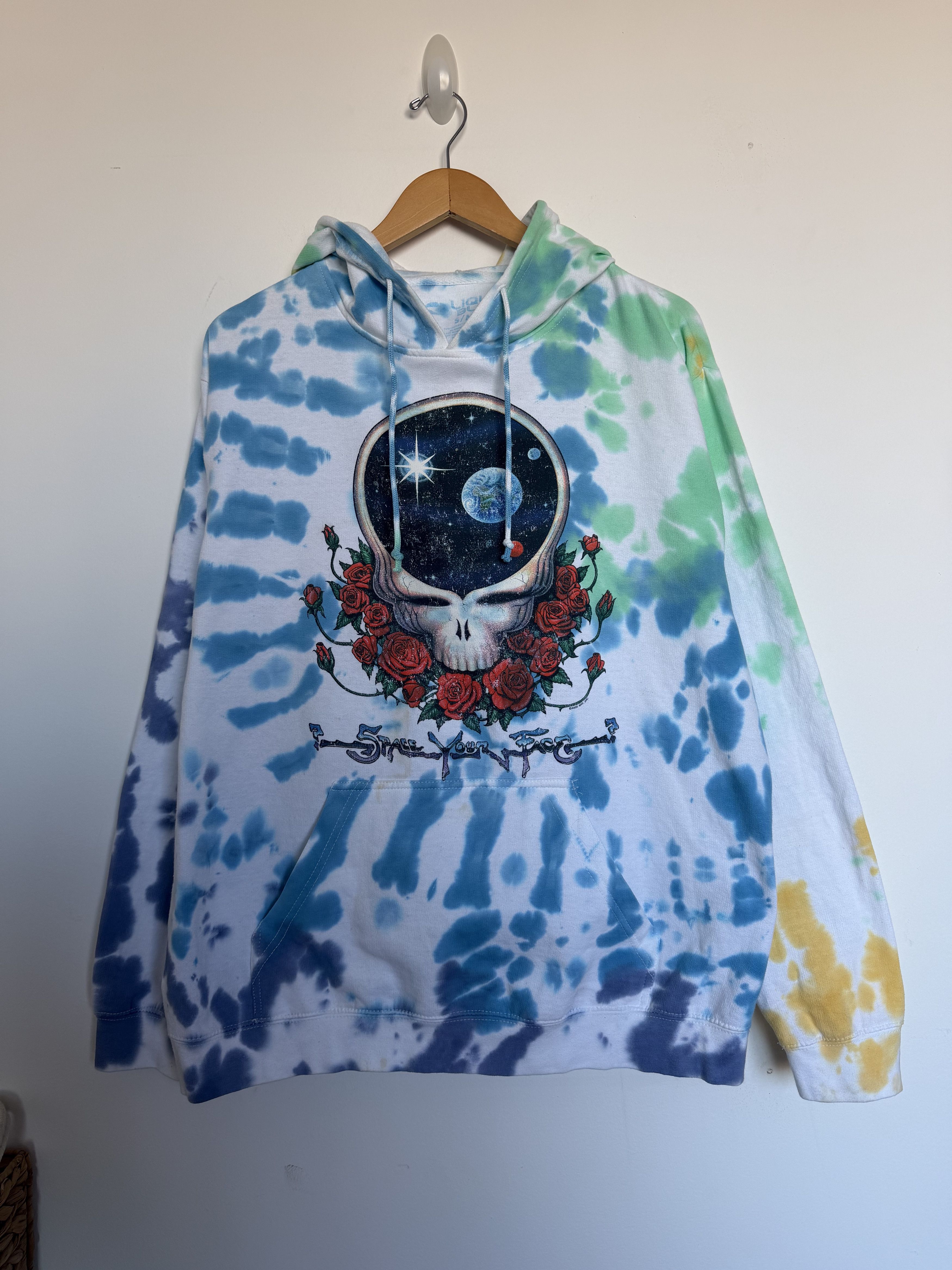 Grateful Dead × Liquid Blue Liquid Blue Grateful Dead Space Your Face Tie Dye Hoodie S/M Size US S / EU 44-46 / 1 - 4 Thumbnail