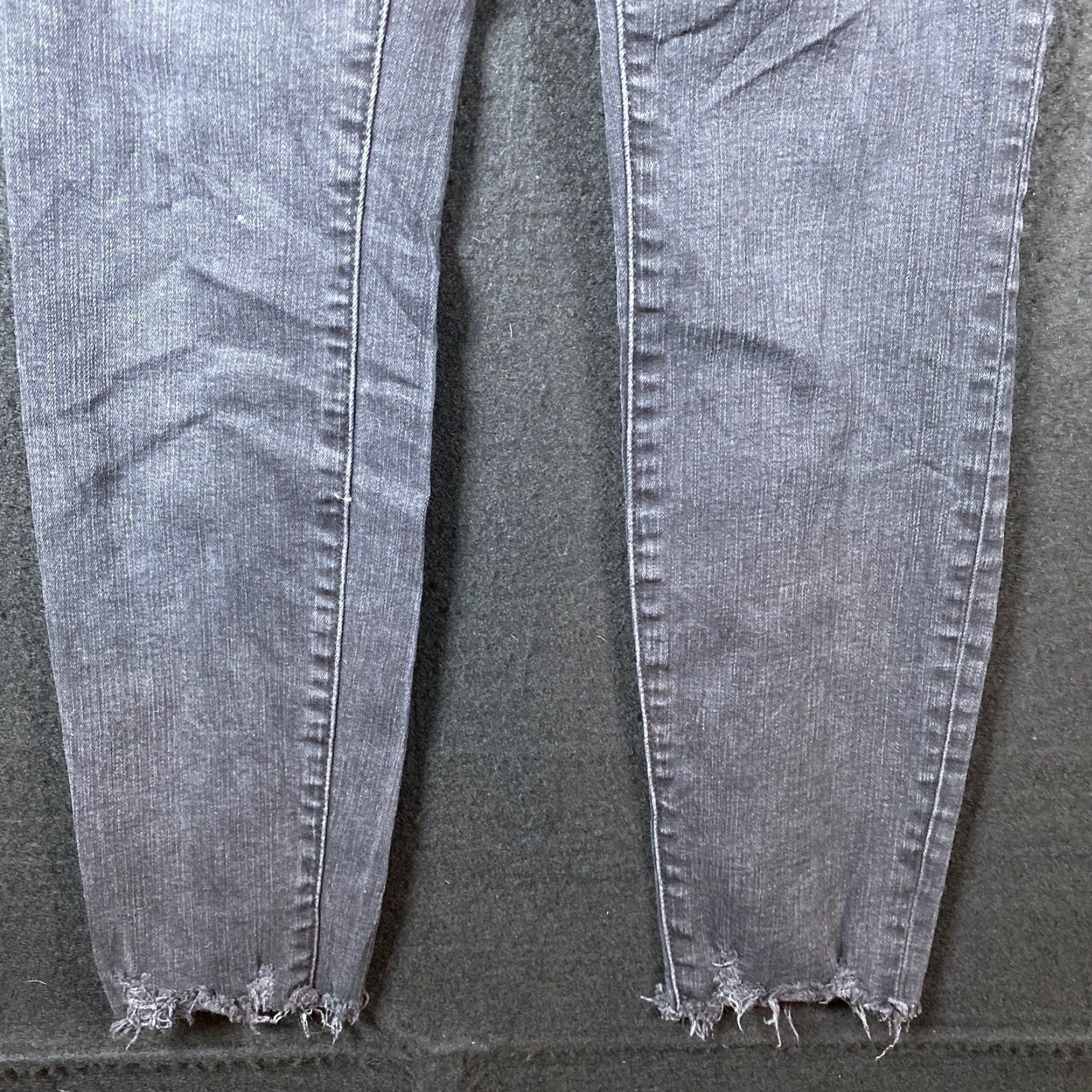 Madewell Madewell Womens Jeans Black Denim 9" High Rise Skinny Button Fly Stretch 25P Size 42" / US 20 - 3 Thumbnail