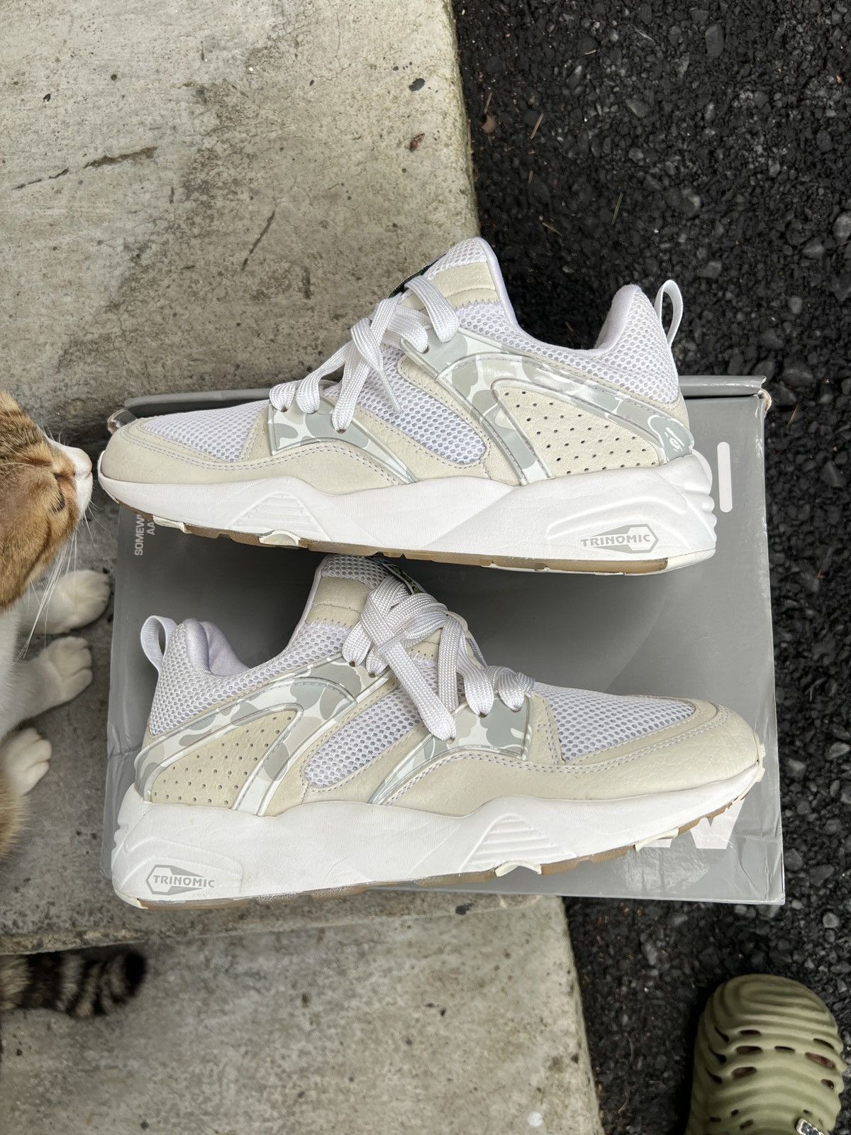 Bape × Puma Puma Blaze of Glory Bape Camo White Men's - 358844-01 Size US 8.5 / EU 41-42 - 2 Thumbnail