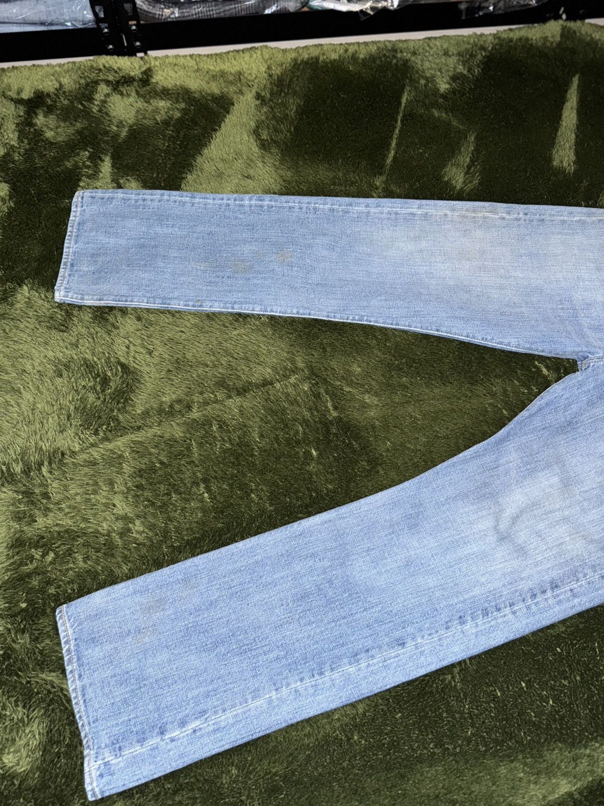 Levi's [W33/L32] Levi’s 501 Stone Wash Denim Pants Light Indigo Size US 33 - 6 Thumbnail