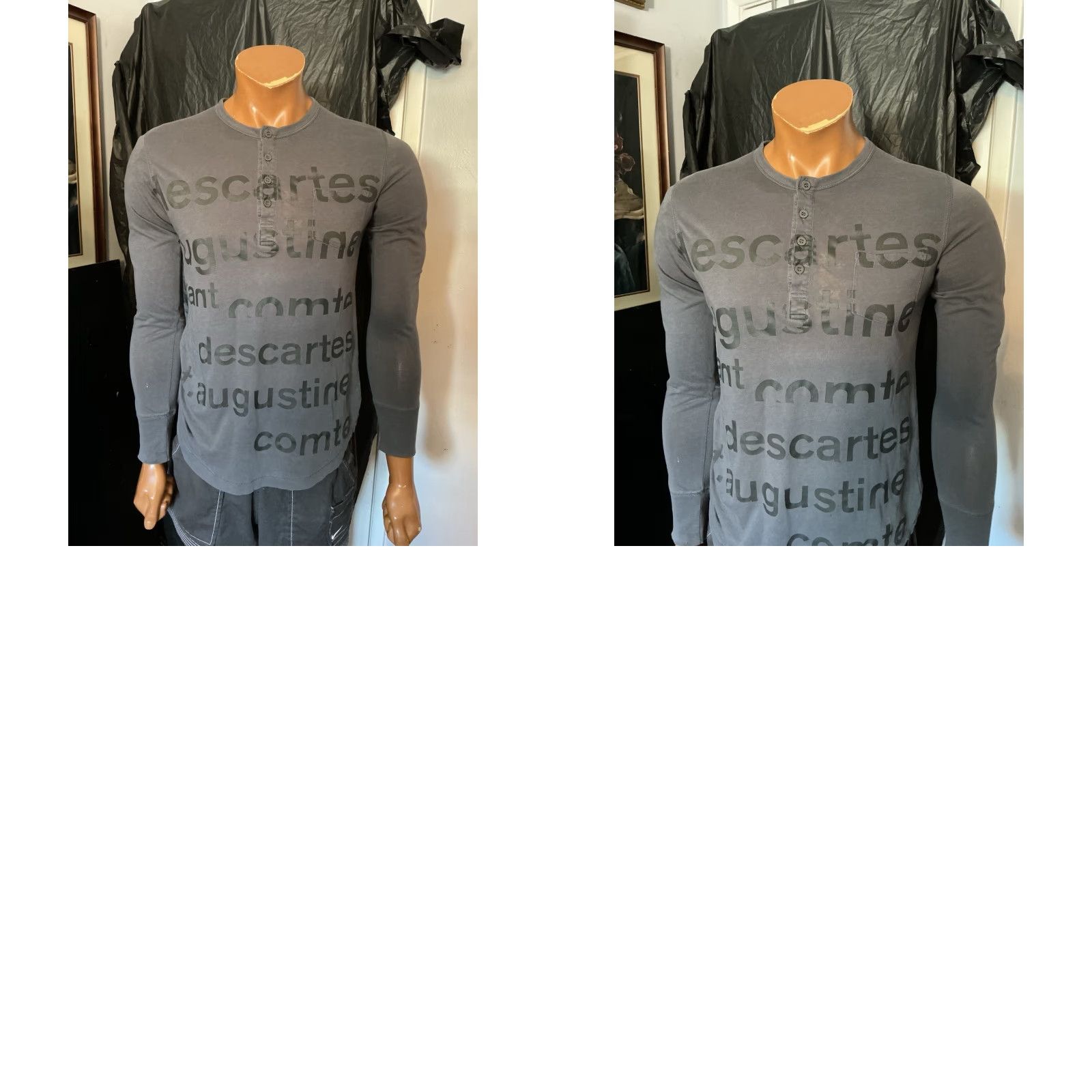 Vintage VINTAGE Libertine T-Shirt Henley Descartes Johnson Hartig Y2K Gray S Mens Shirt Size US S / EU 44-46 / 1 - 9 Thumbnail