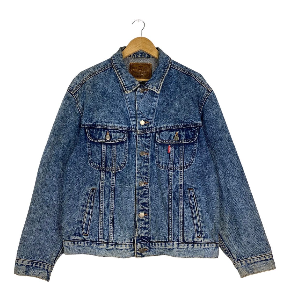 Big John Vintage 1990 GL Heart Trucker Denim Jacket Size US M / EU 48-50 / 2 - 1 Thumbnail