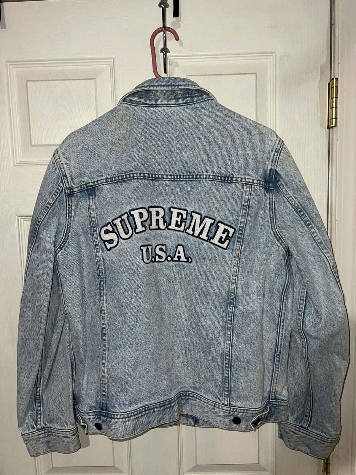 Supreme Supreme Denim Trucker Jacket SS16 (Rare) Size US M / EU 48-50 / 2 - 1 Thumbnail