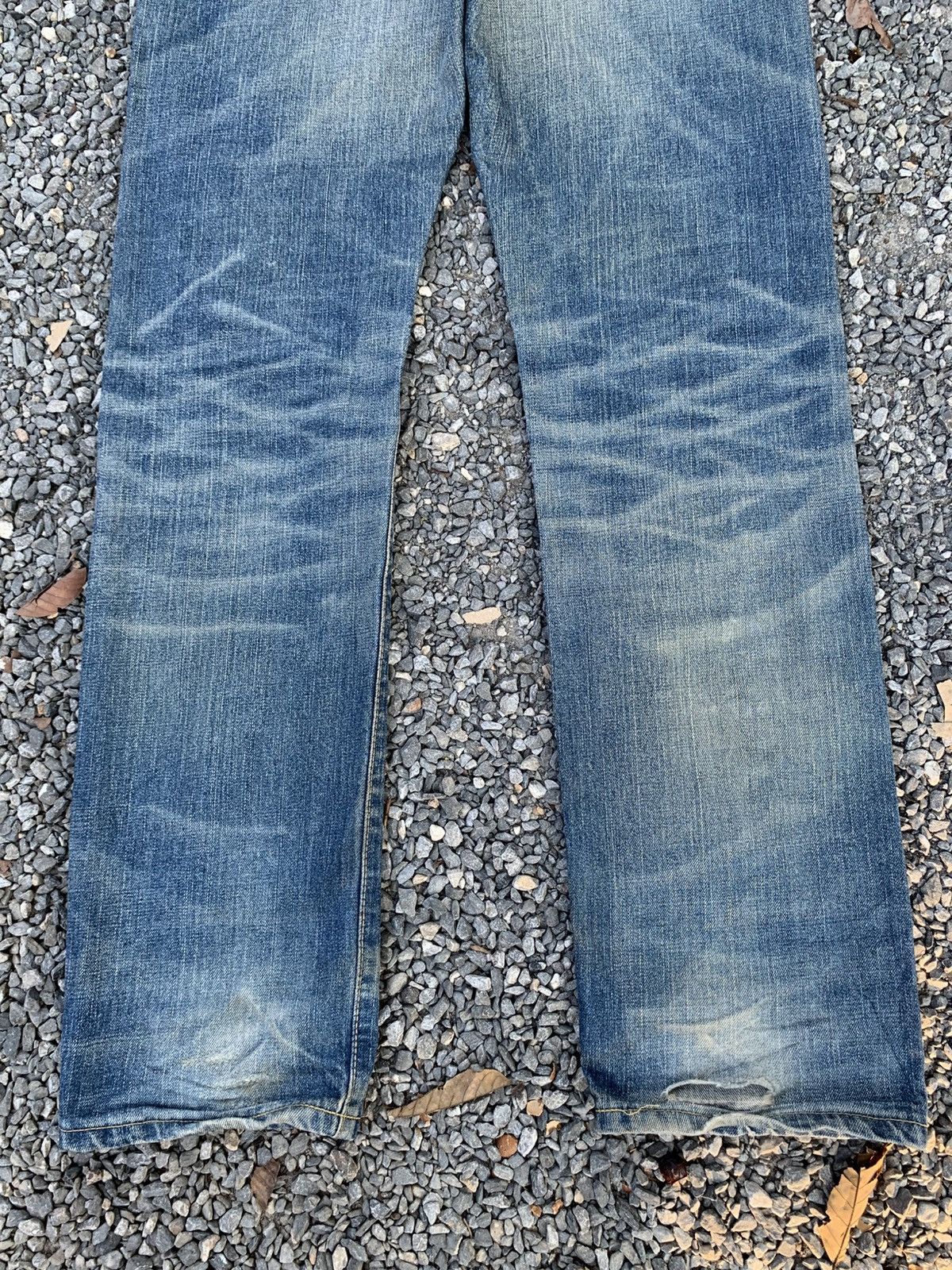 Edwin VINTAGE EDWIN SELVEDGE BUCKLE BACK RUSTY DISTRESSED DENIM Size US 33 - 9 Thumbnail