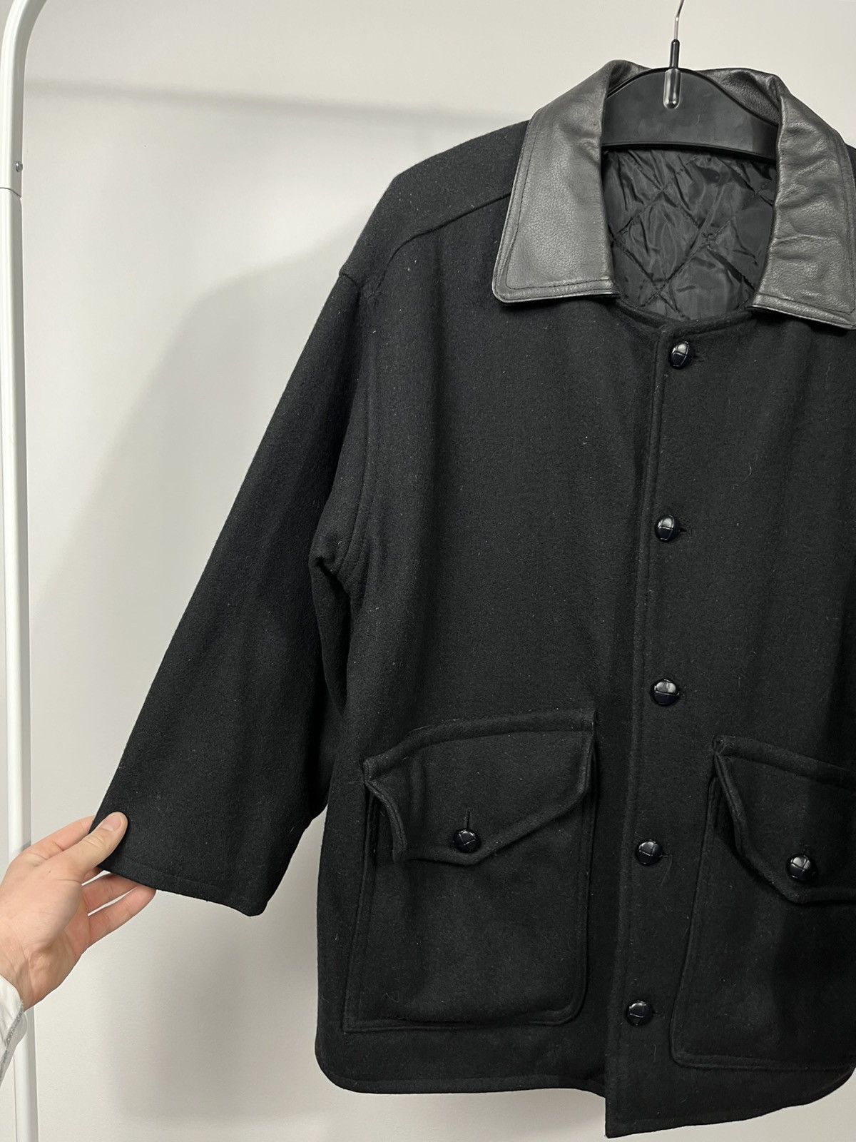Other Vintage Wool Military Jacket Leather Collar Made in England Size US M / EU 48-50 / 2 - 7 Thumbnail