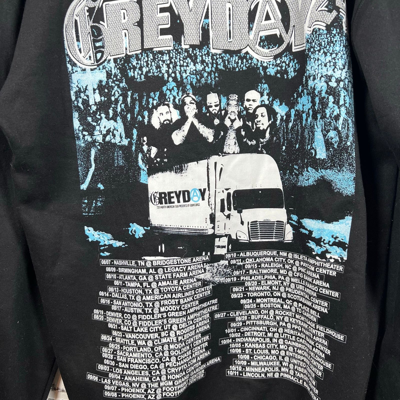Unknown London Suicide Boys Greyday 2024 Tour Black Hoodie Large 22x30 Size US L / EU 52-54 / 3 - 5 Thumbnail