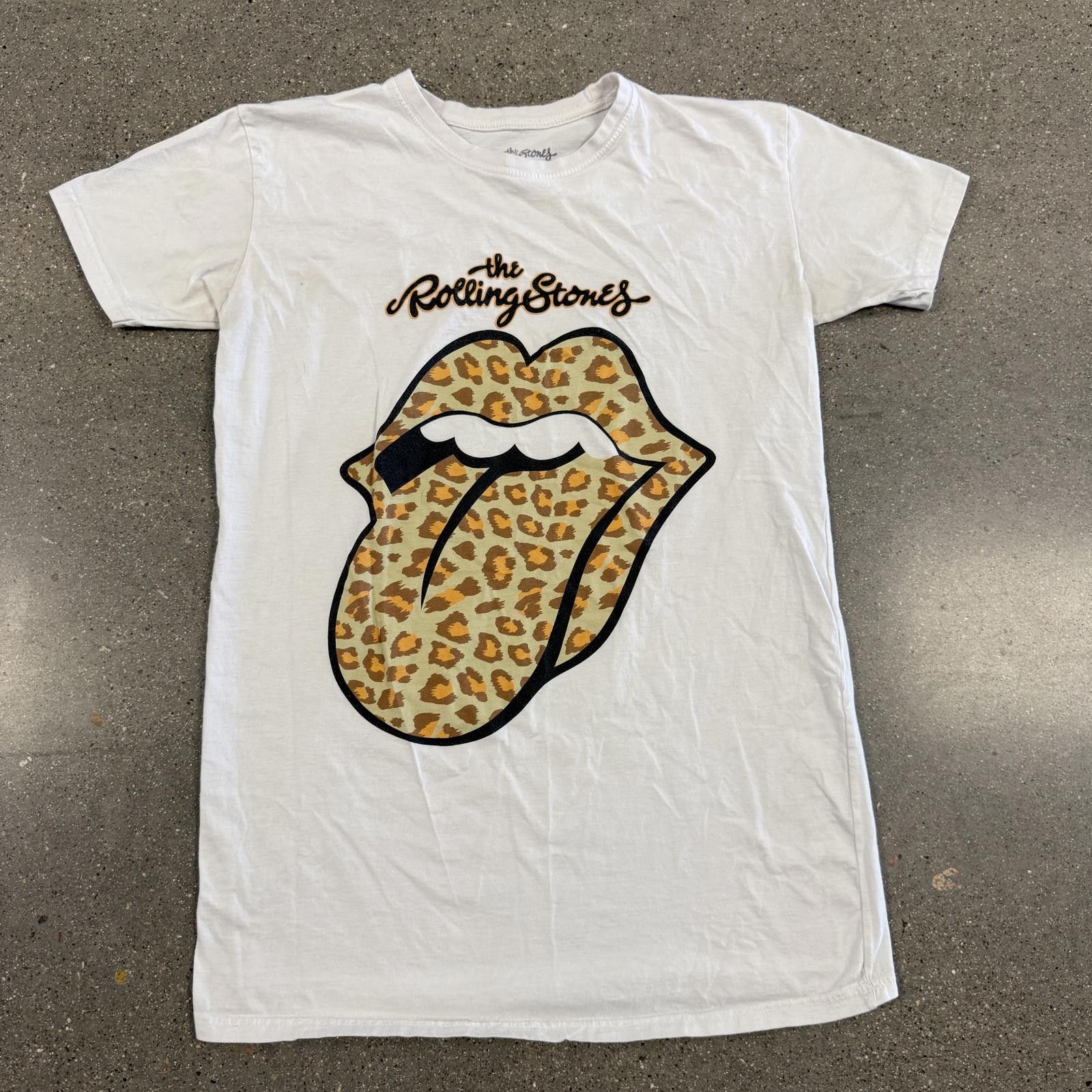 The Rolling Stones The Rolling Stones Leopard Tongue Logo T-Shirt Made in UK 6 Size XS / US 0-2 / IT 36-38 - 1 Thumbnail