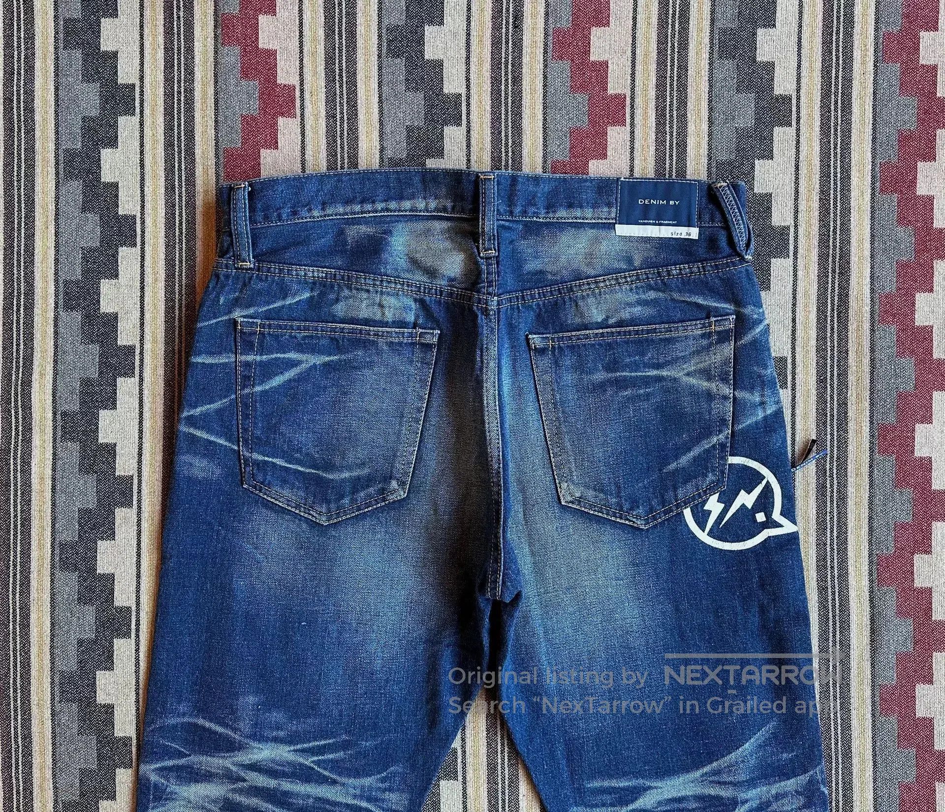 Vanquish vintage washed denim pants by vanquish fragment. Size US 36 / EU 52 - 4 Thumbnail