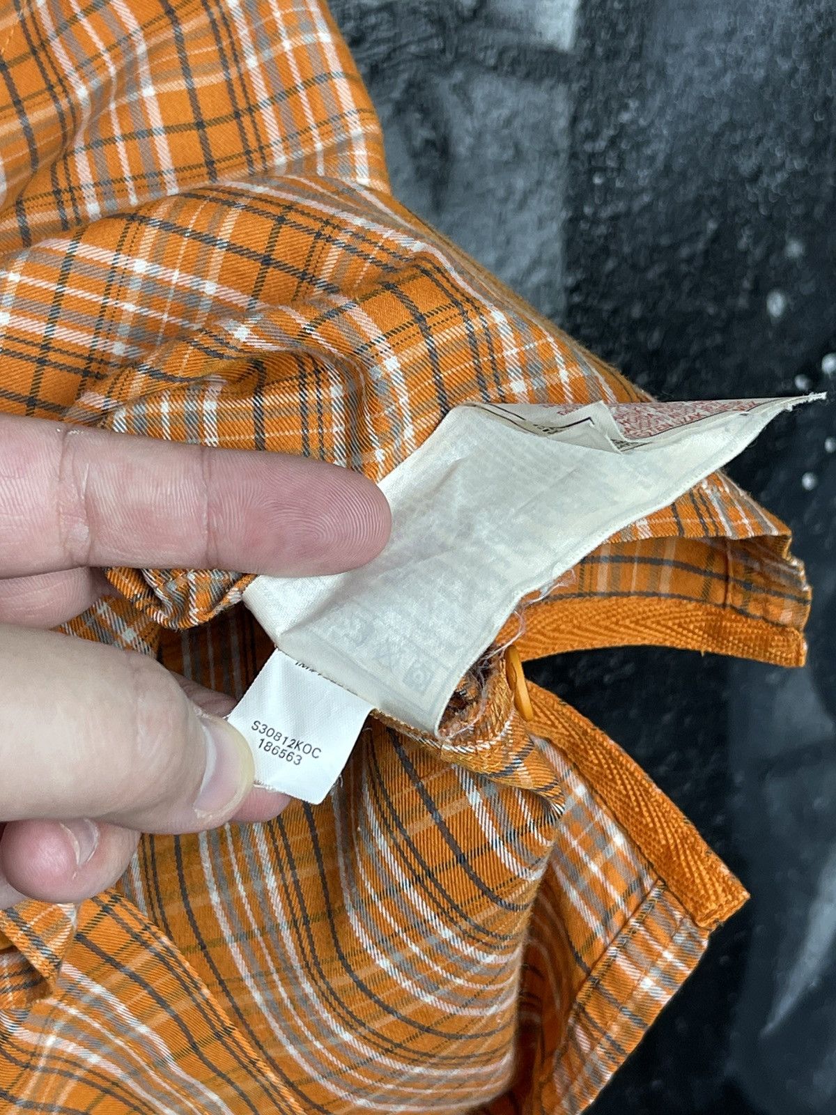 Nike ACG Vintage Nike ACG Y2K Orange Check Short Sleeve Shirt Size S Size US S / EU 44-46 / 1 - 15 Thumbnail