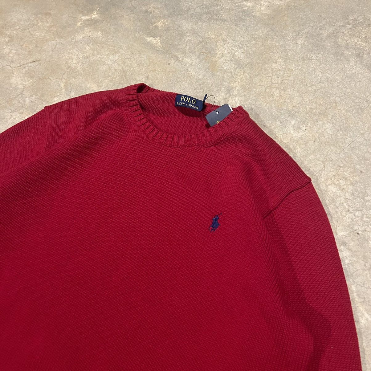 Polo Ralph Lauren × Vintage NWT Polo Ralph Lauren Knit Horse Sweater Crewneck Red Size US L / EU 52-54 / 3 - 3 Thumbnail