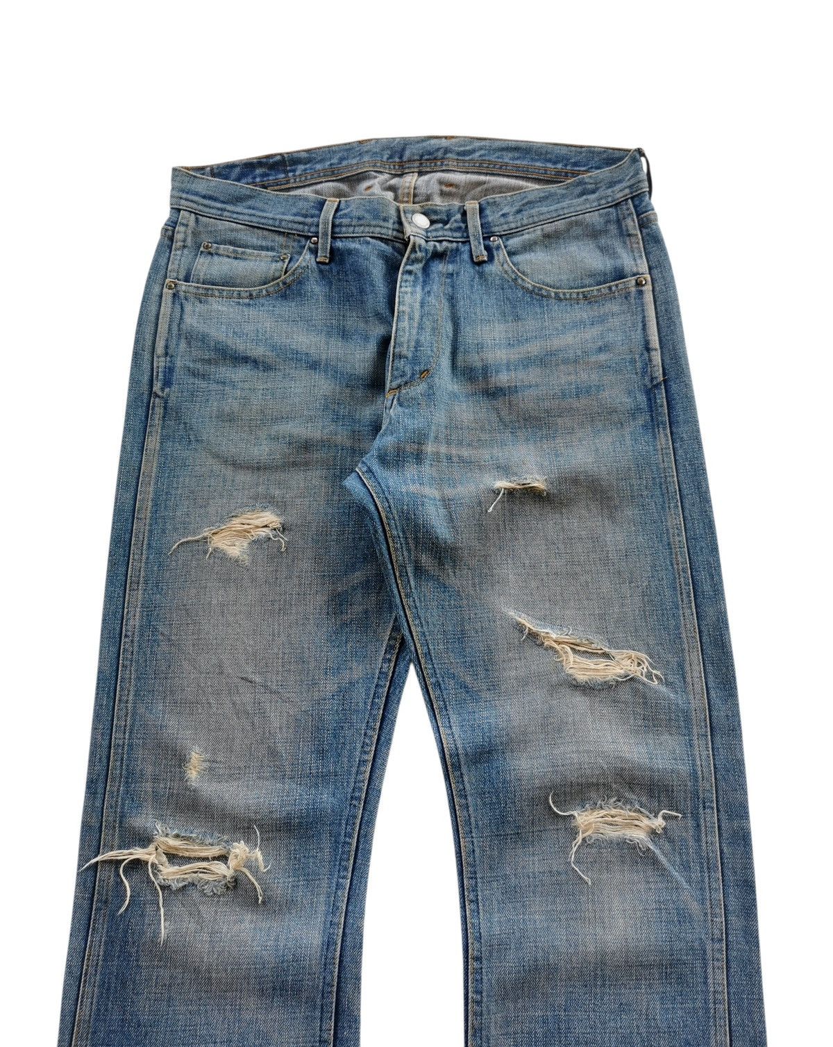 monkey time Monkey Time UnitedArrow Distressed Japan Jeans VIBES Kapital Size US 33 - 8 Thumbnail