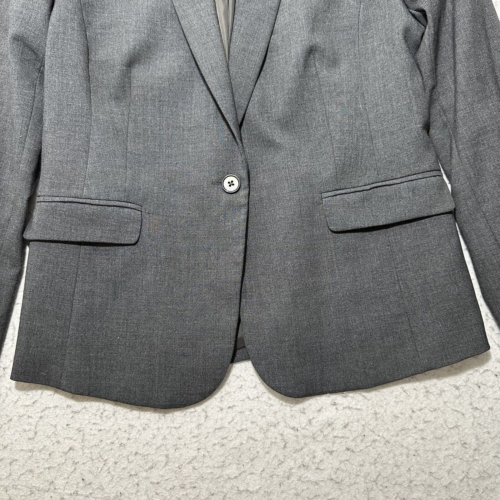 Other Worthington 12 Blazer Career Suit Jacket Gray Button Coat Size XL / US 12-14 / IT 48-50 - 3 Thumbnail
