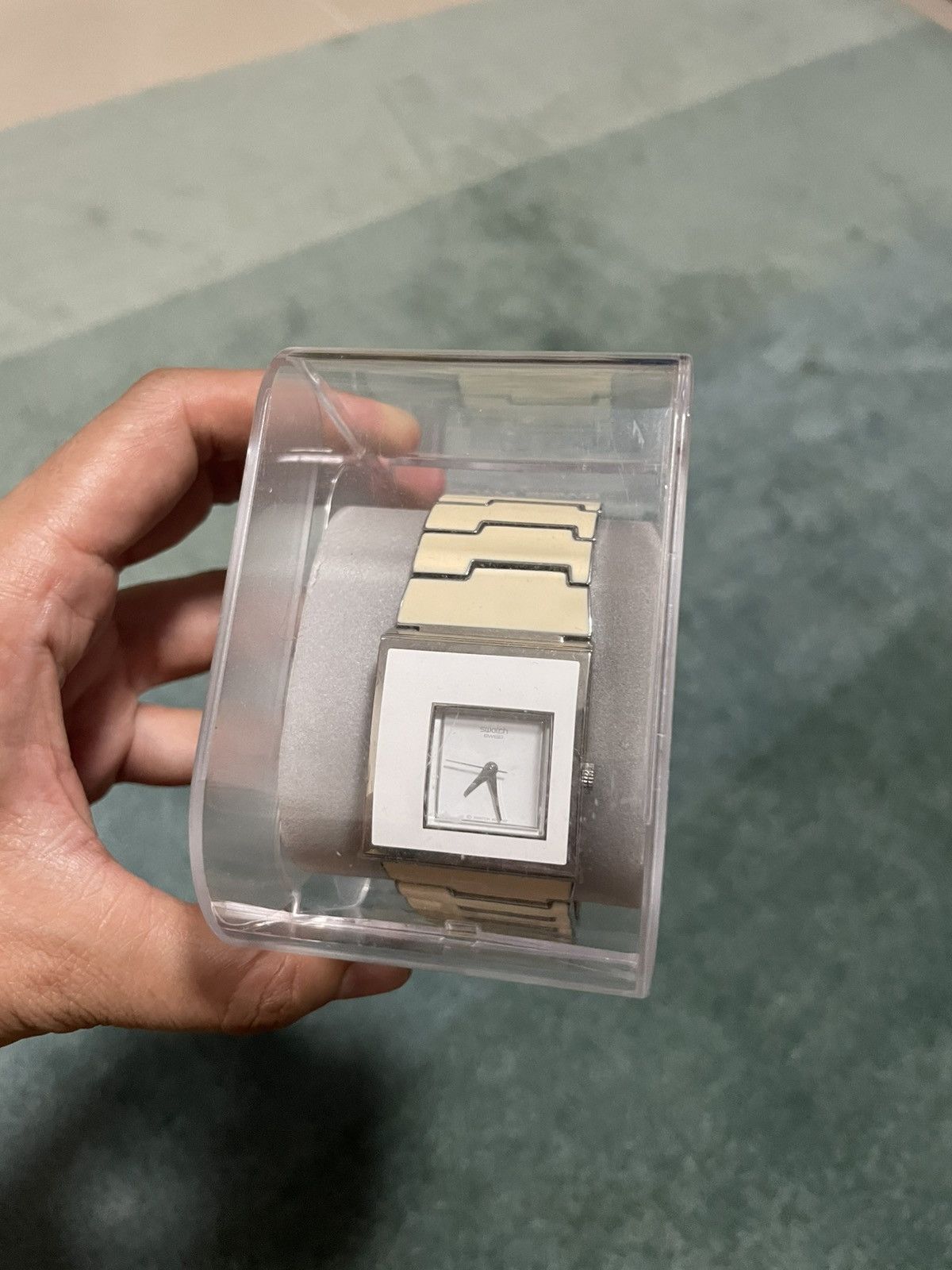 Swatch Rare Vintage 2008 Swatch Nata Pura Square Watch Size ONE SIZE - 2 Thumbnail
