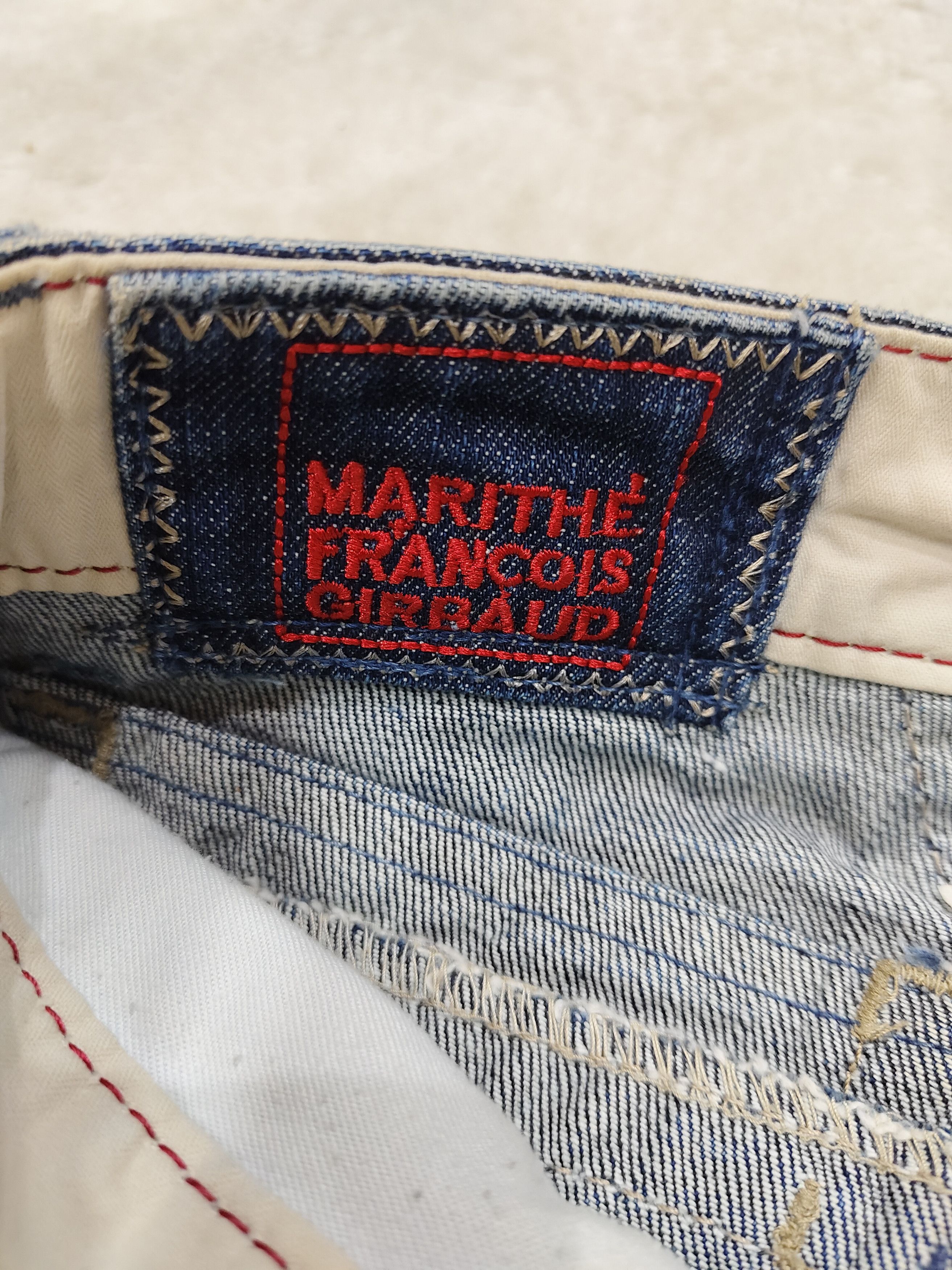 Marithe + Francois Girbaud 00s Marithe Francois Girbaud Distressed Flare jeans Size 27" / US 4 / IT 40 - 8 Thumbnail