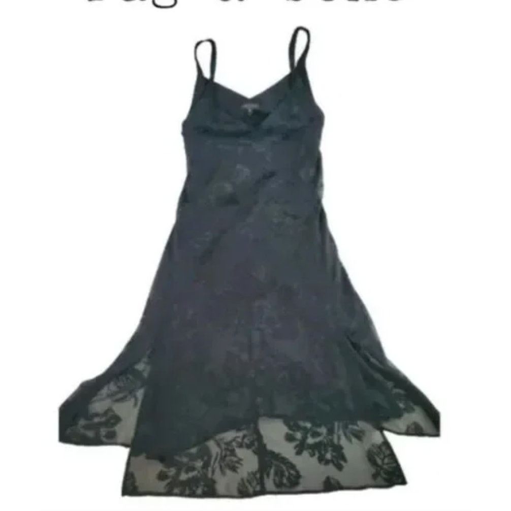 Rag & Bone rag and bone Colette Slip Midi Velvet Floral V neck Dress Size L / US 10 / IT 46 - 1 Thumbnail