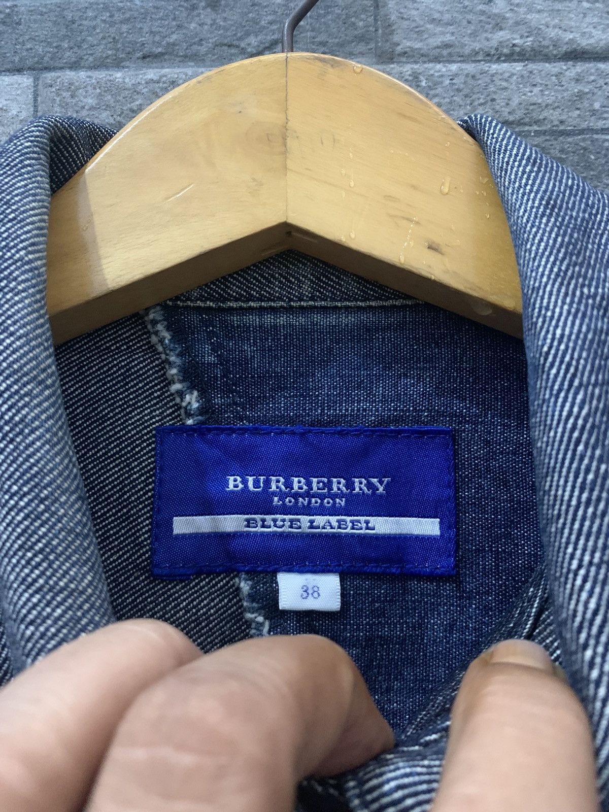 Burberry Burberry Blue Label Patchwork Denim Jacket Size S / US 4 / IT 40 - 7 Thumbnail