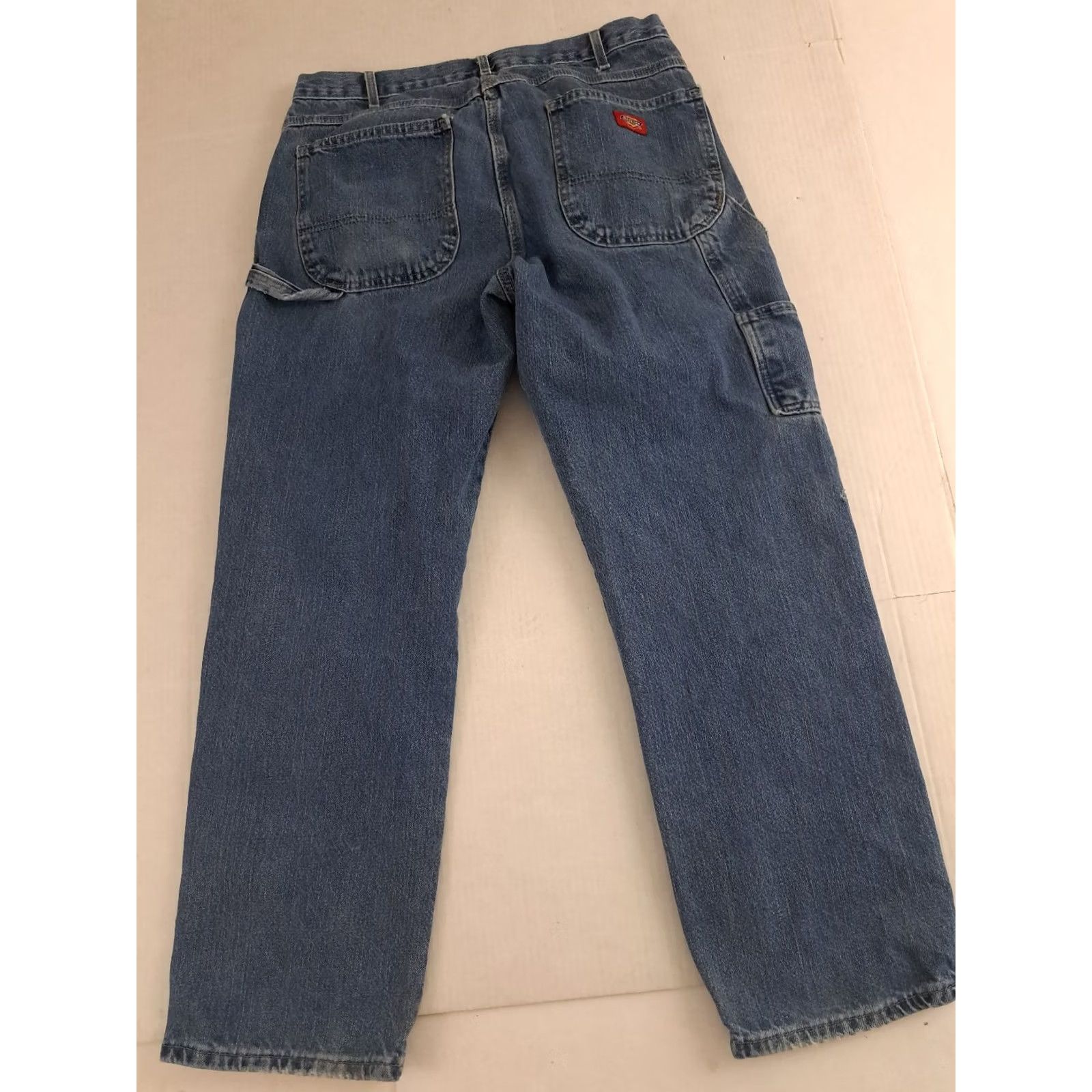 Dickies VINTAGE Dickies Jeans Carpenter 34 Men's Denim 5-Pocket Straight Inseam 30 Blue Cotton Regular Waist 34 Size 34 Size US 34 / EU 50 - 5 Thumbnail
