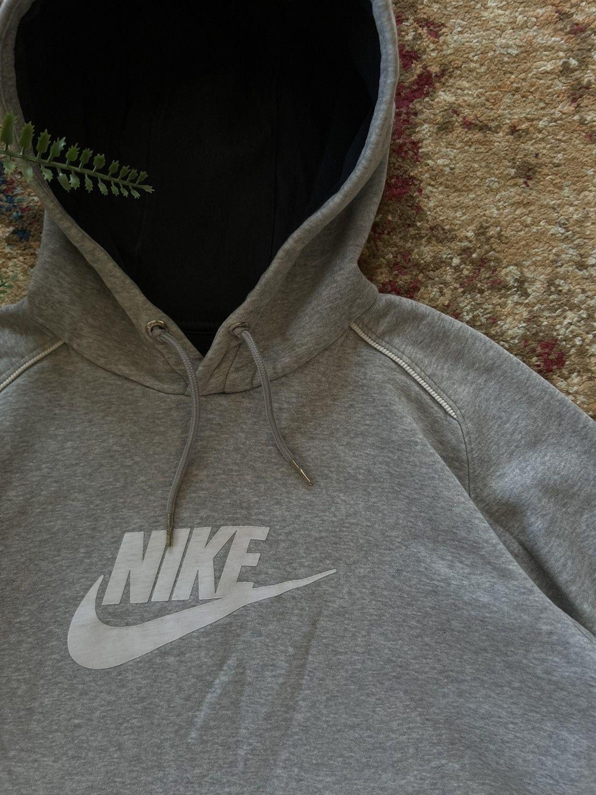 Nike × Vintage 🐟 90’s NIKE BIG SWOOSH RETRO HOODIE BASIC Y2K Size US S / EU 44-46 / 1 - 2 Thumbnail