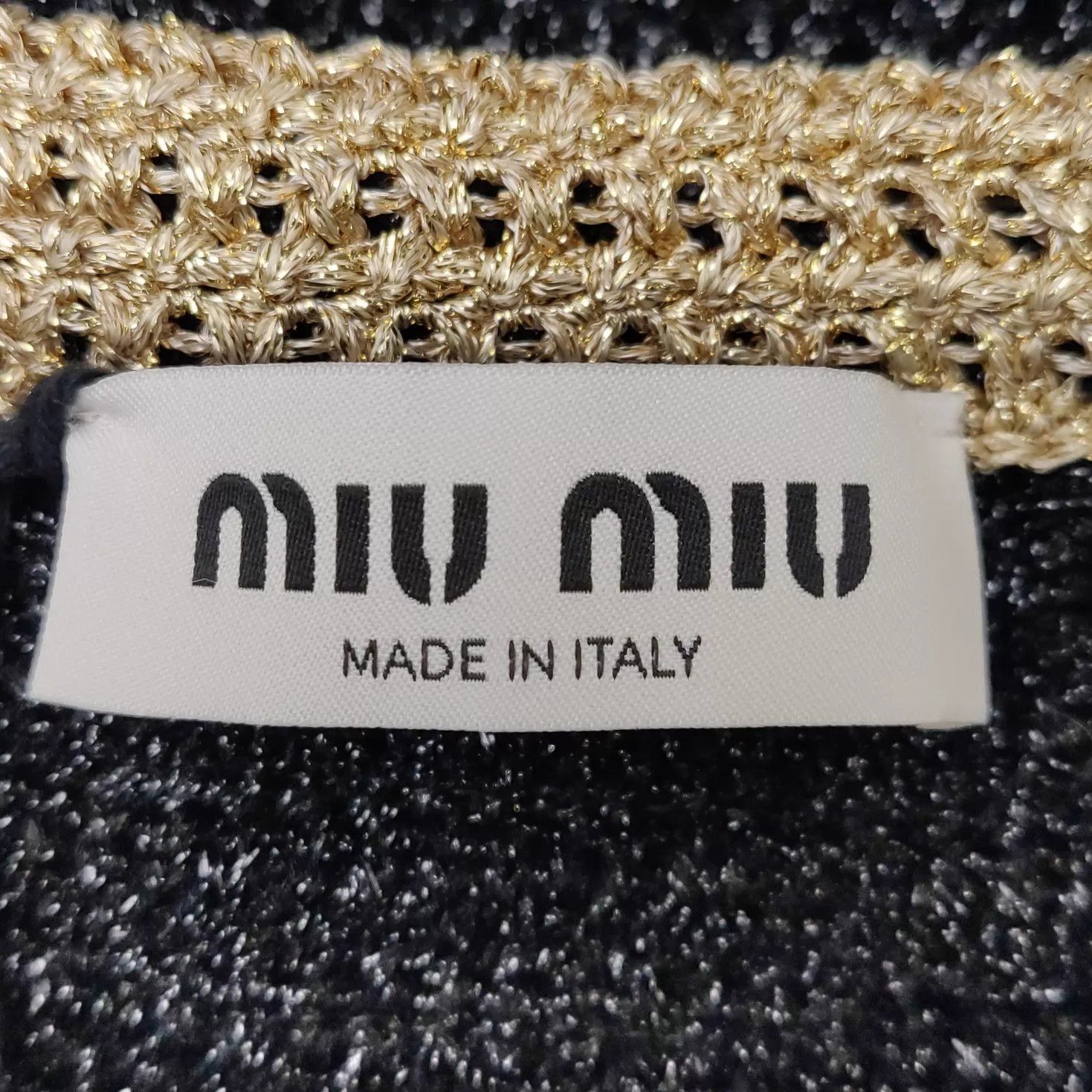 Miu Miu MIU MIU Black & Gold Chanel-Inspired Jacket Women's Size XS / US 0-2 / IT 36-38 - 4 Thumbnail