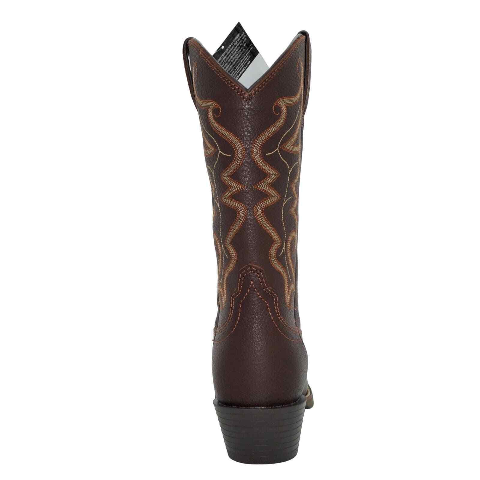Justin Men'S Stampede Square Toe Western Boots - Ee Width In Brown Size 34 - 4 Thumbnail