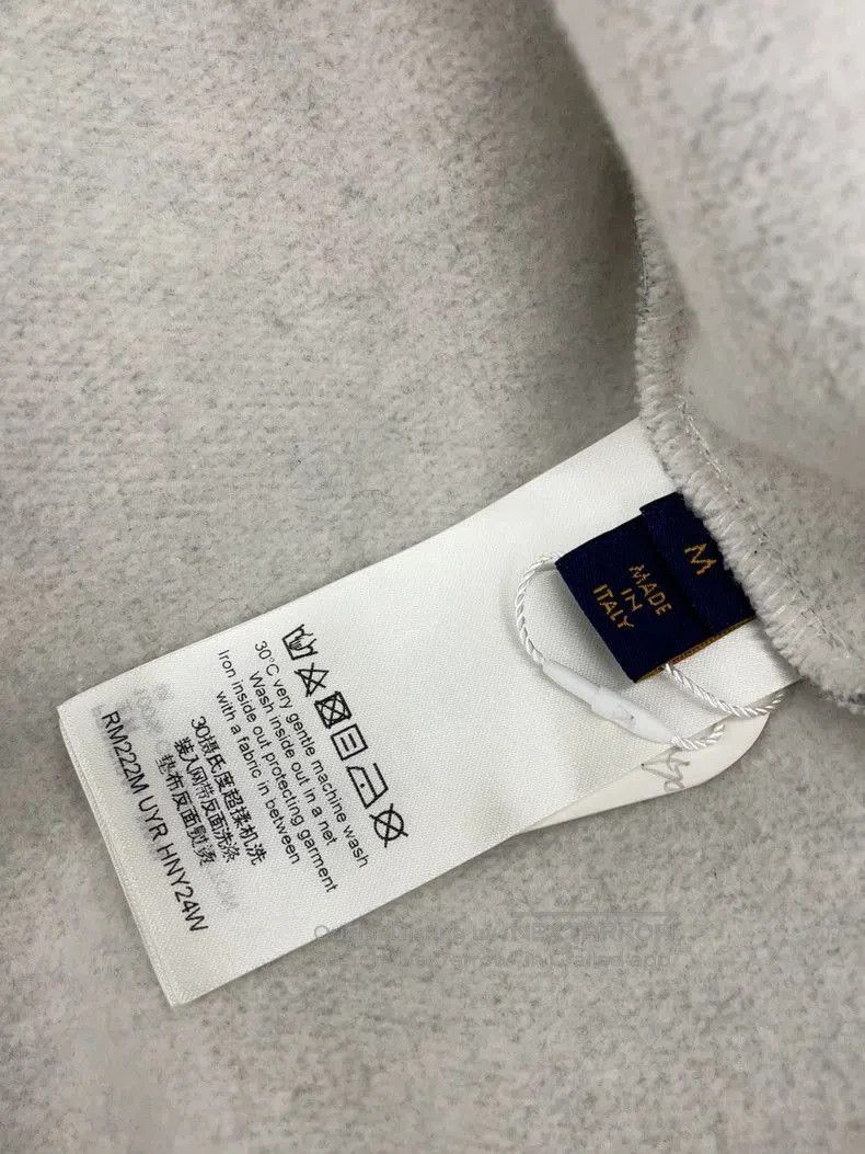 Louis Vuitton Gray Casual Zip Hoodie with Logo Patch . Size US M / EU 48-50 / 2 - 6 Thumbnail