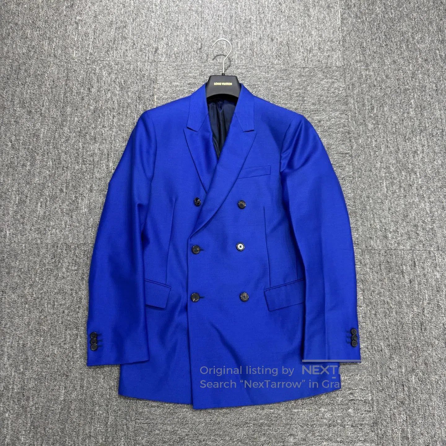 Jil Sander Blue Double-Breasted Blazer. Size US M / EU 48-50 / 2 - 1 Thumbnail