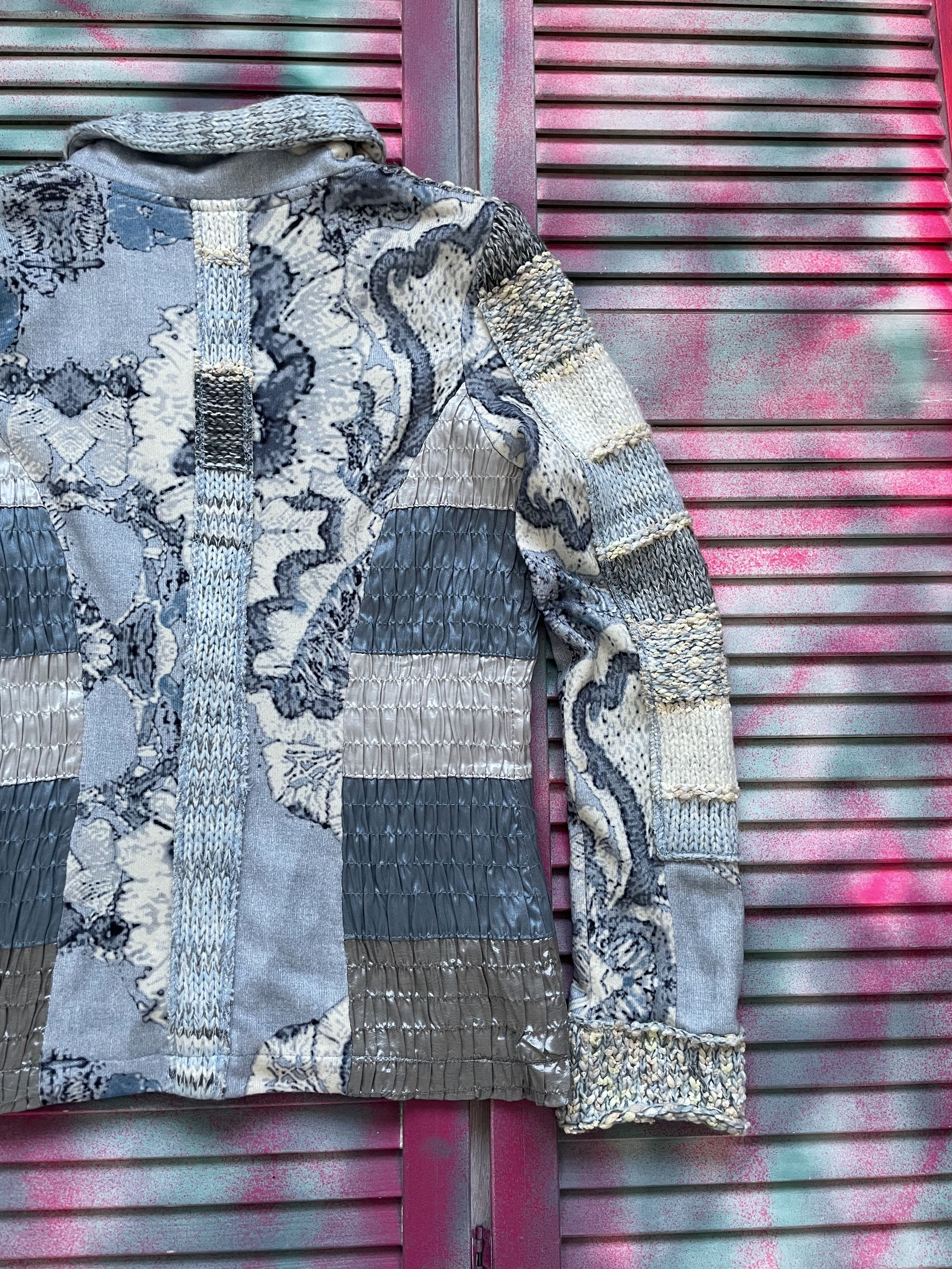 If Six Was Nine Vintage 90s Old Futurism Knit Blazer Jacket Size S / US 4 / IT 40 - 9 Thumbnail