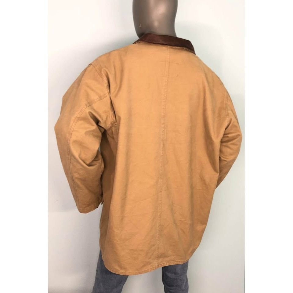American Eagle Outfitters × Vintage Jacket XL Men Vintage 90s, Leather Collar American Eagle Size US XL / EU 56 / 4 - 4 Thumbnail