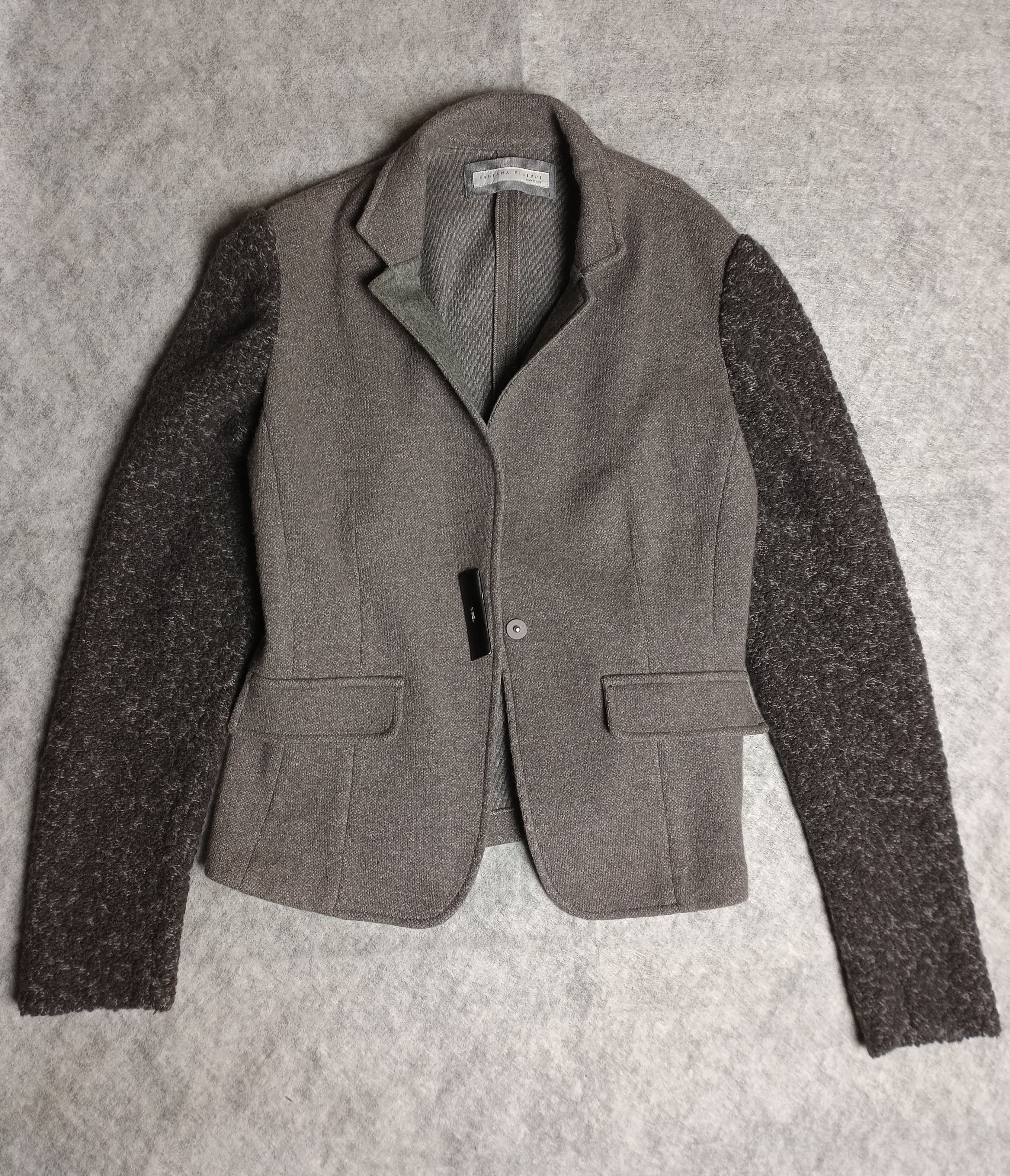 Fabiana Filippi Fabiana Filippi Wool Cashmere Silk Blazer Jacket IT42/S Size S / US 4 / IT 40 - 5 Thumbnail