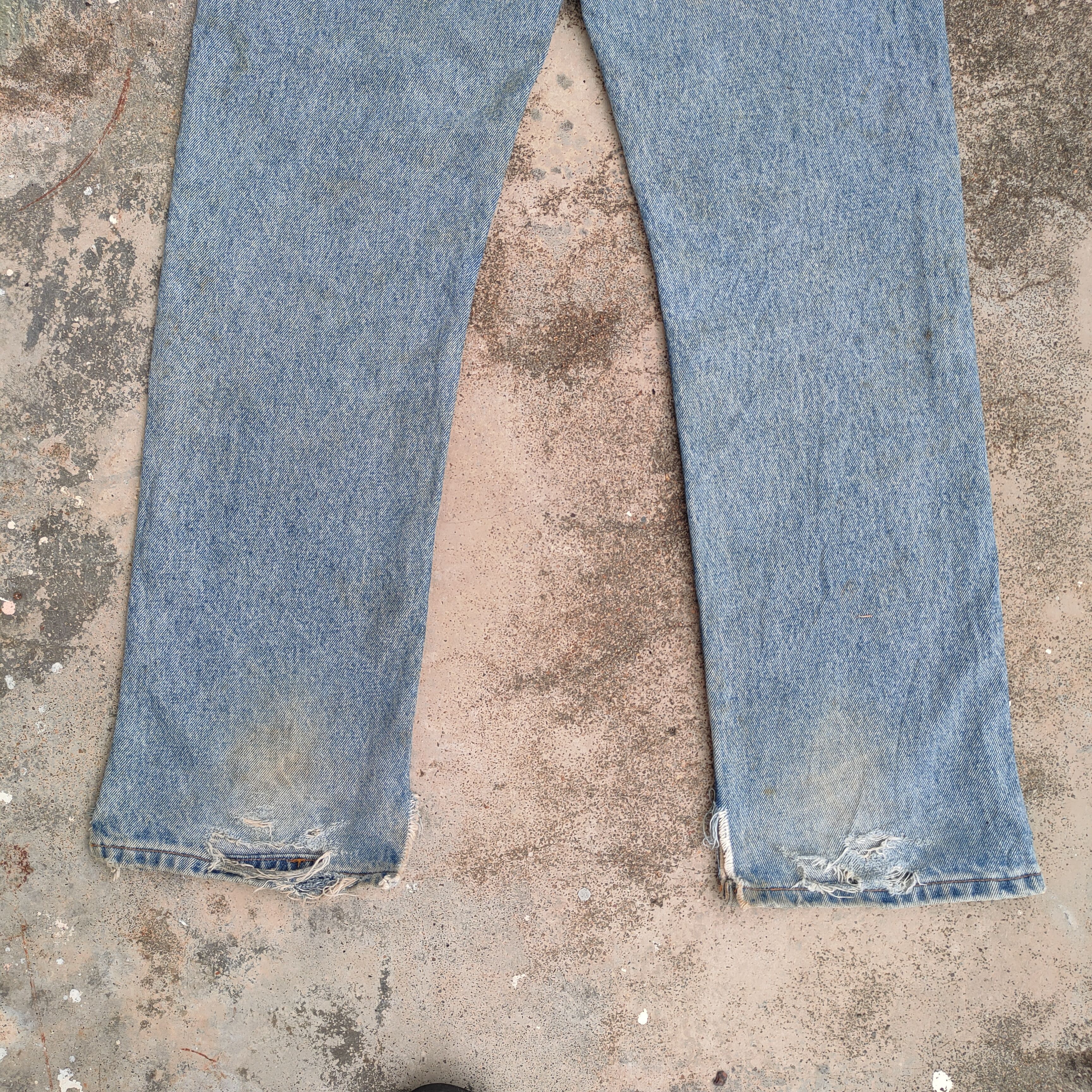Levi's × Vintage VINTAGE LEVI'S 505 MEXICO RIPPED JEANS DENIM PANTS Size US 28 / EU 44 - 12 Thumbnail